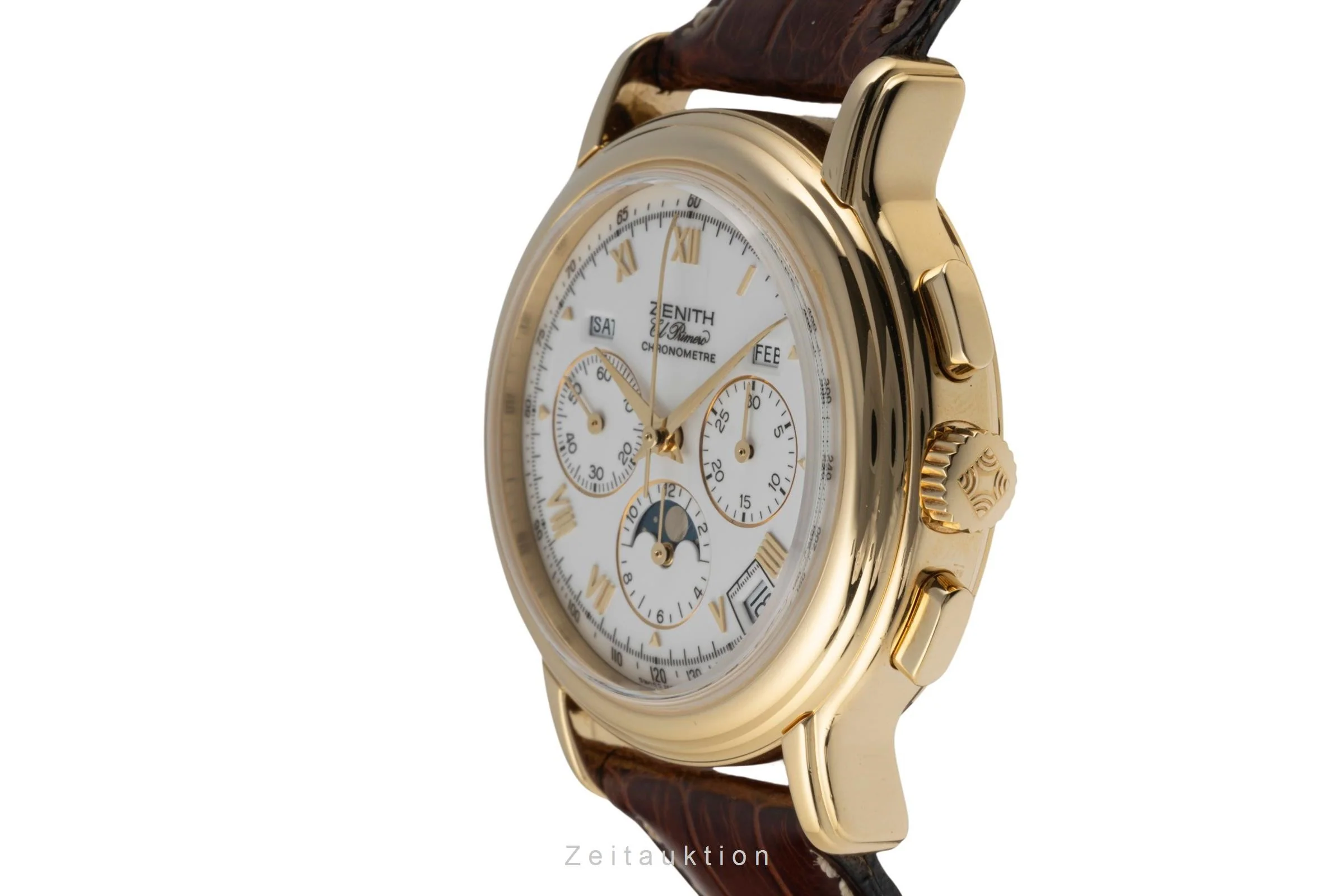 Zenith El Primero chronograph 18 ct gold automatic men's watch 30.0240.410  [2400176] - Image 6