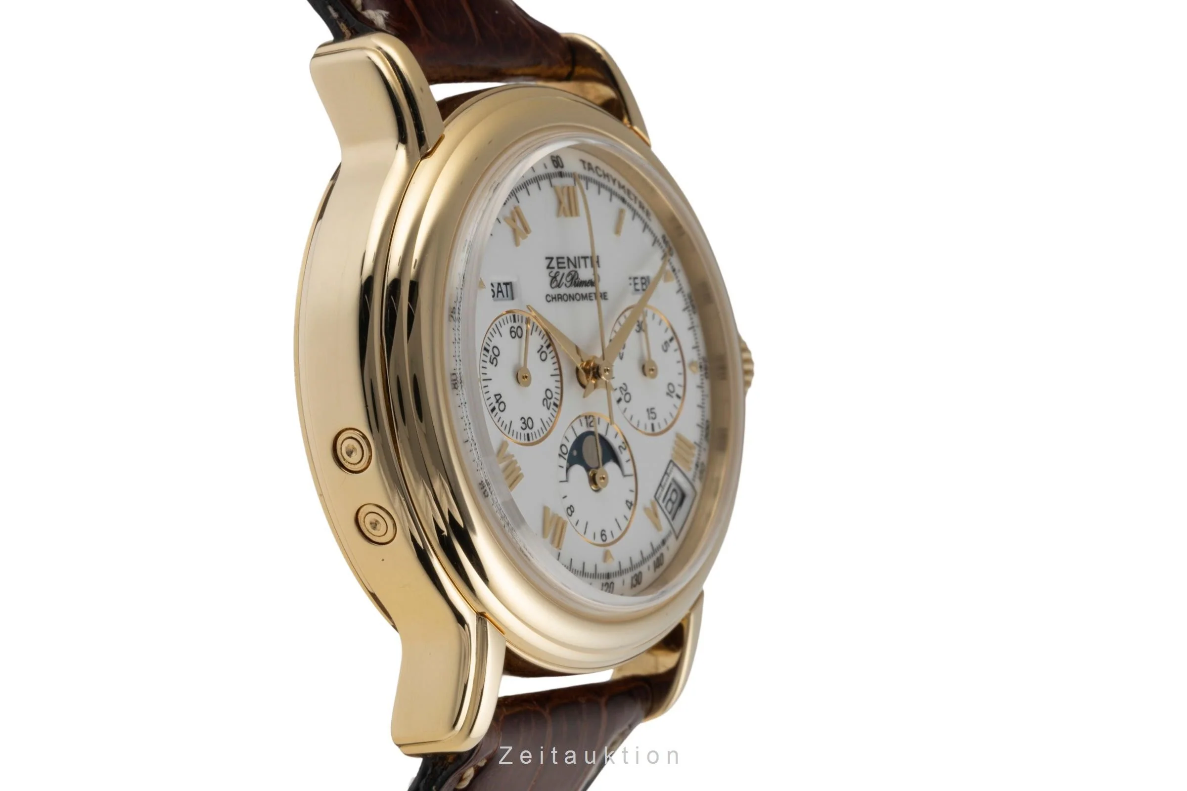 Zenith El Primero chronograph 18 ct gold automatic men's watch 30.0240.410  [2400176] - Image 7
