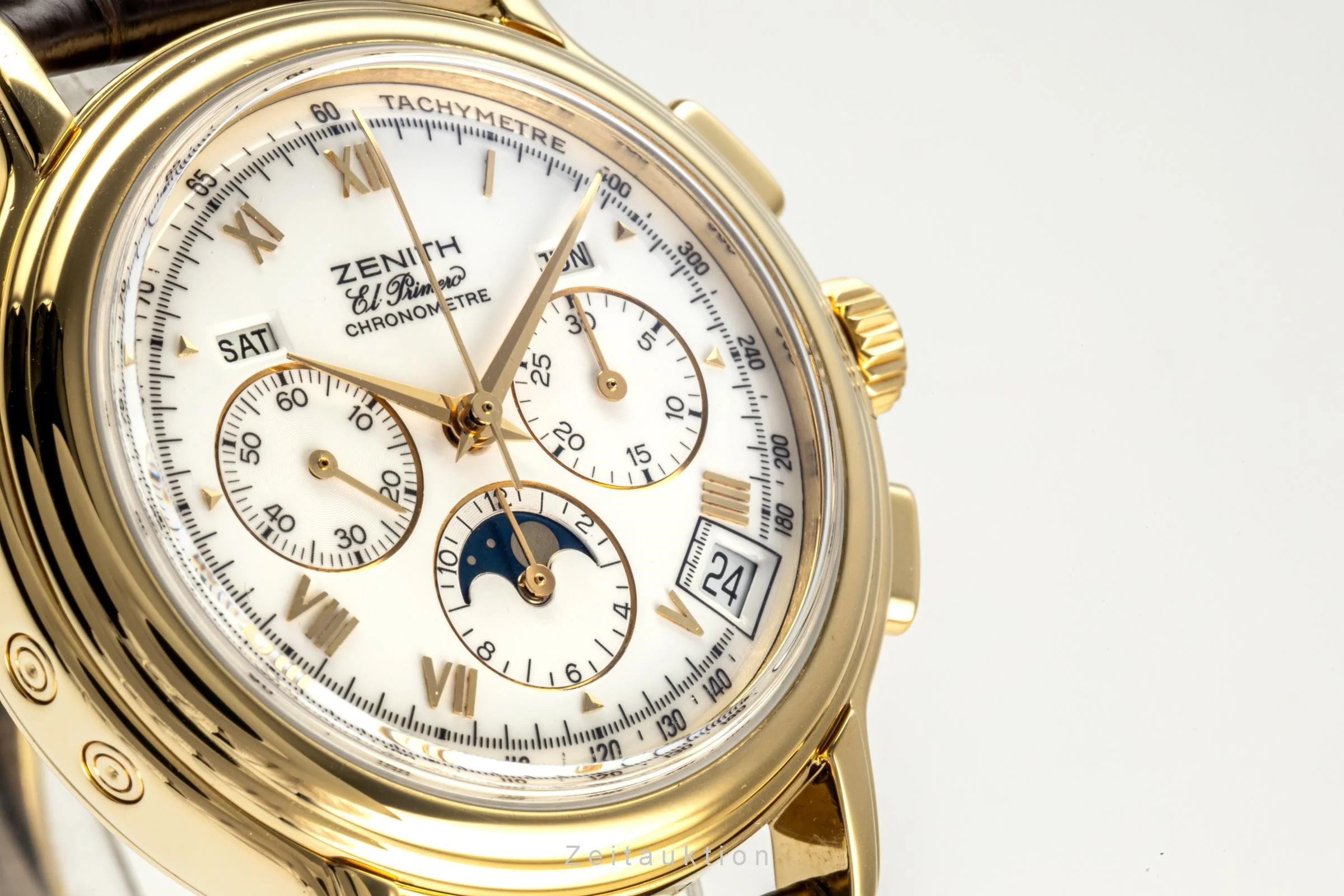 Zenith El Primero chronograph 18 ct gold automatic men's watch 30.0243.410  [2301680] - Image 15