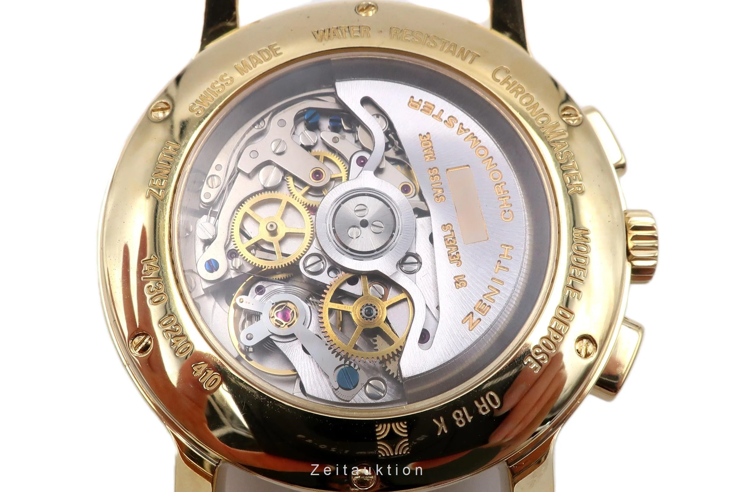 Zenith El Primero chronograph 18 ct gold automatic men's watch 30.0243.410  [2301680] - Image 17