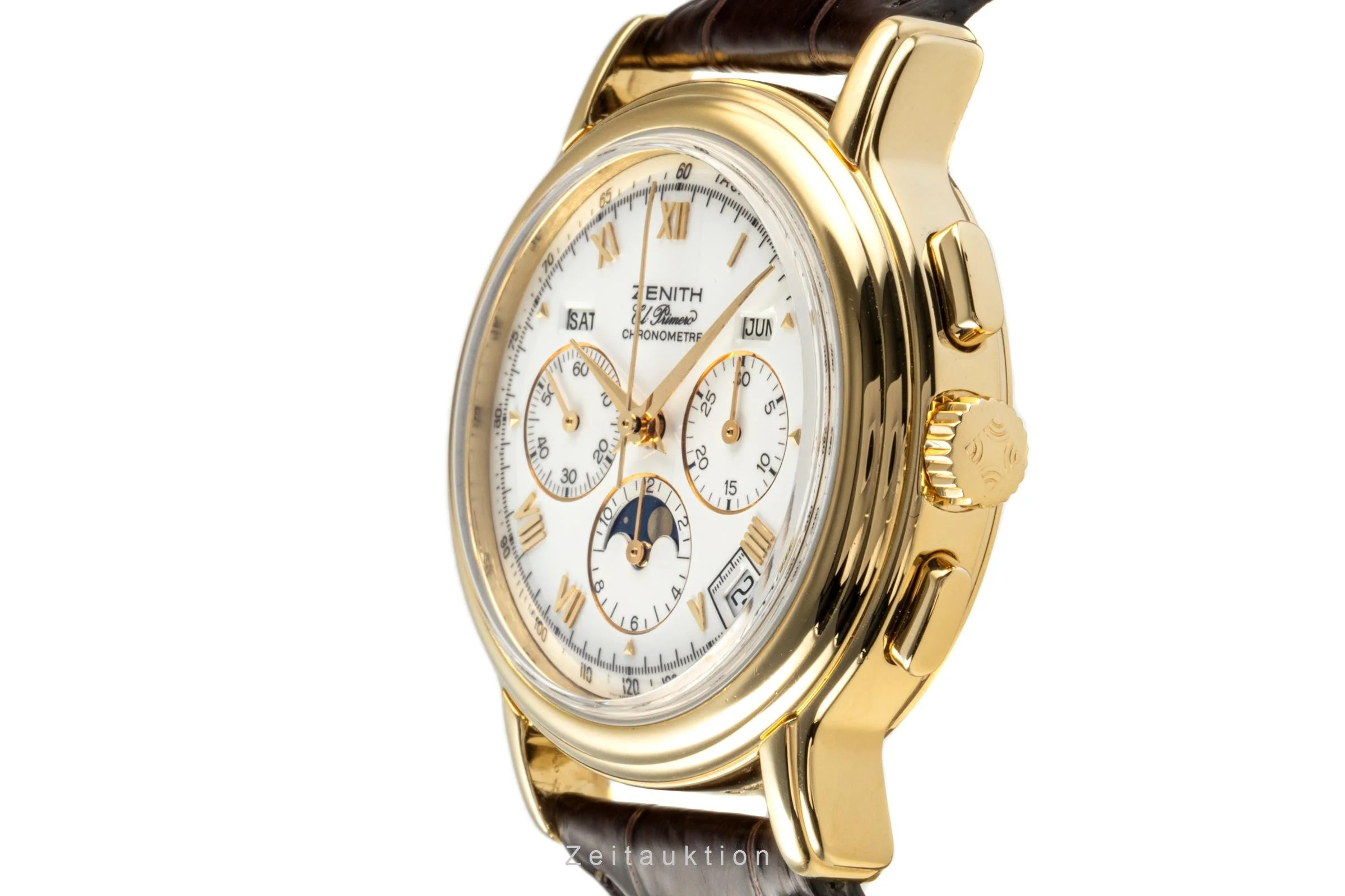 Zenith El Primero chronograph 18 ct gold automatic men's watch 30.0243.410  [2301680] - Image 6