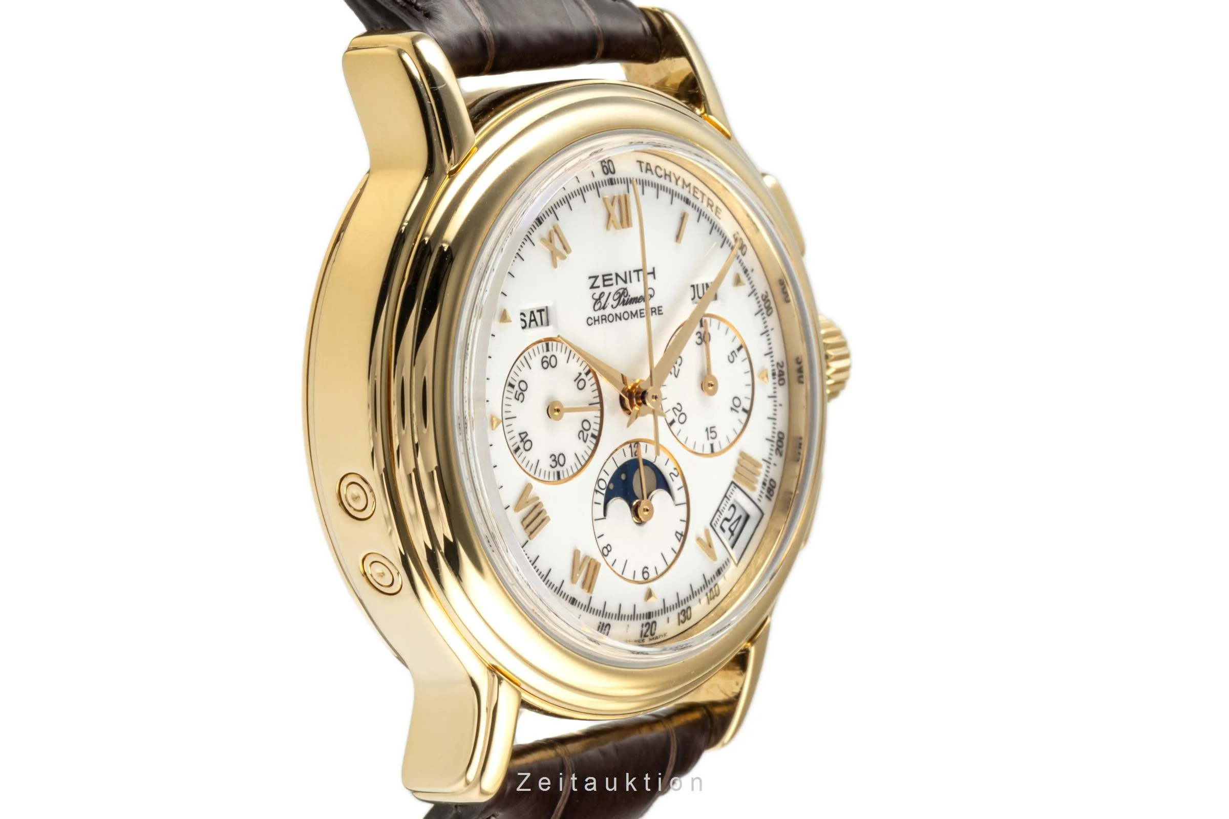 Zenith El Primero chronograph 18 ct gold automatic men's watch 30.0243.410  [2301680] - Image 7
