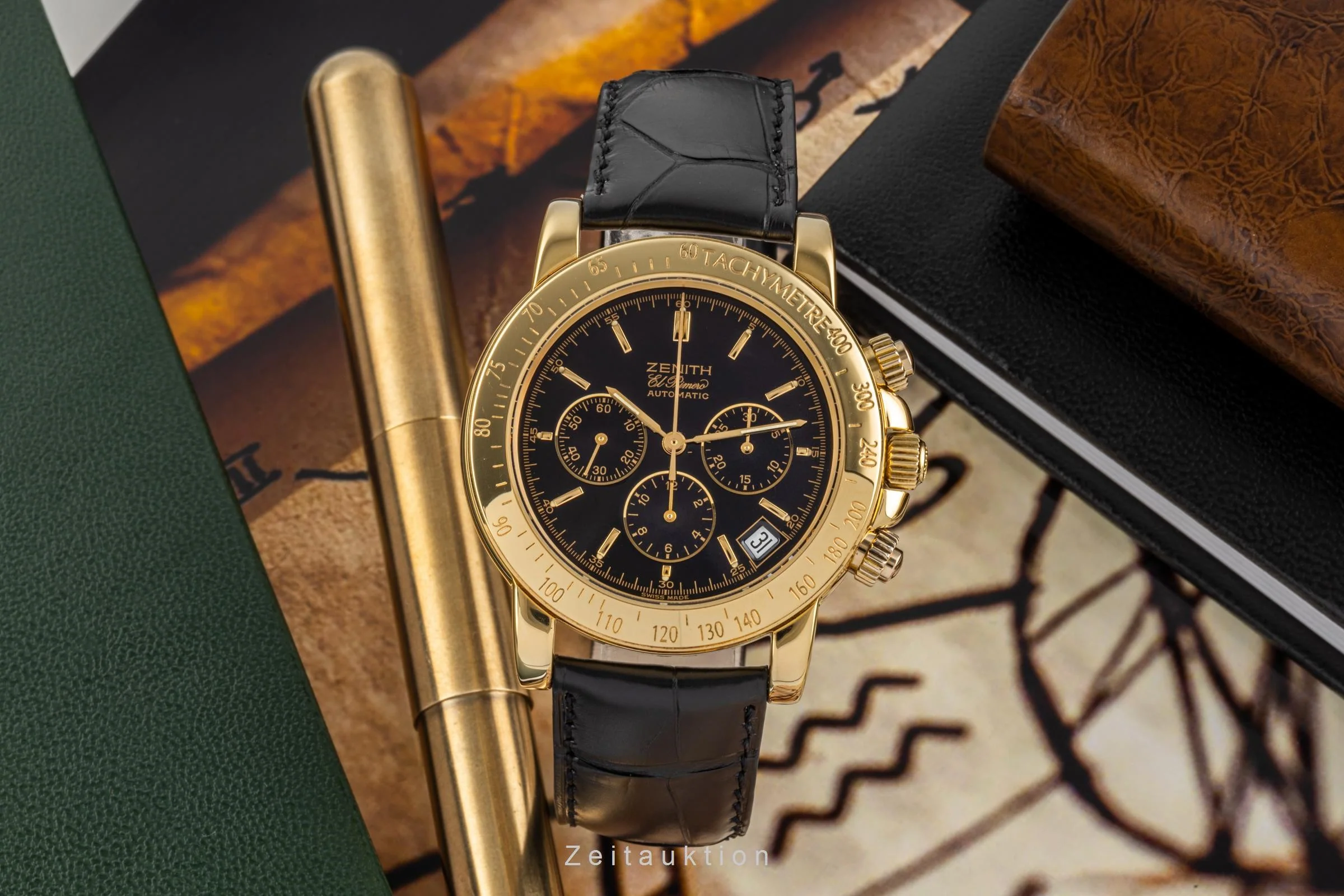 Zenith El Primero chronograph 18 ct gold automatic men's watch 30.0360.400 LP: 19600EUR  [2206732] - Image 3