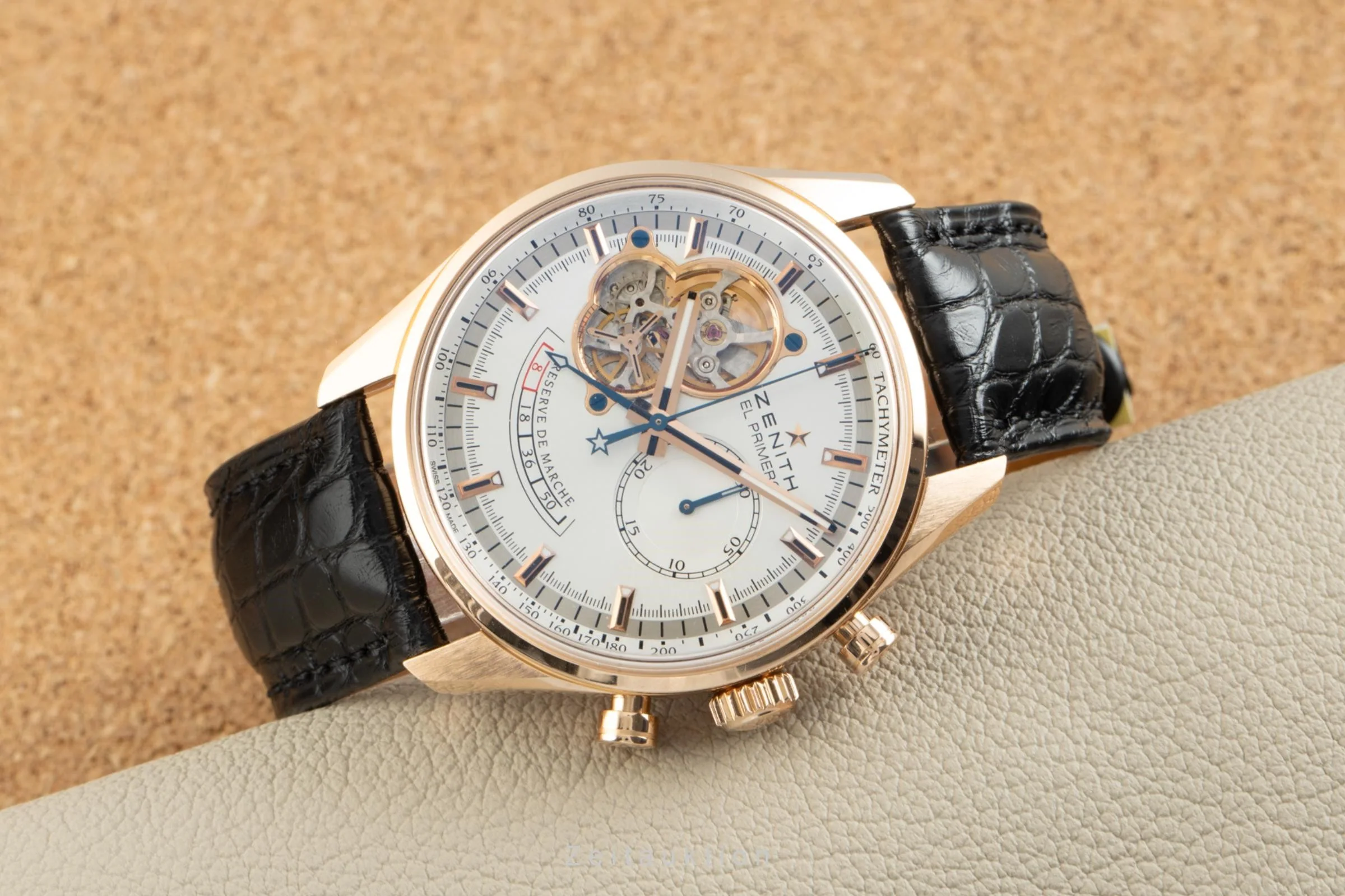 Zenith El Primero chronograph 18 ct red gold automatic men's watch 18.2080.4021/01.C494 LP: 18600EUR  [2109938] - Image 2