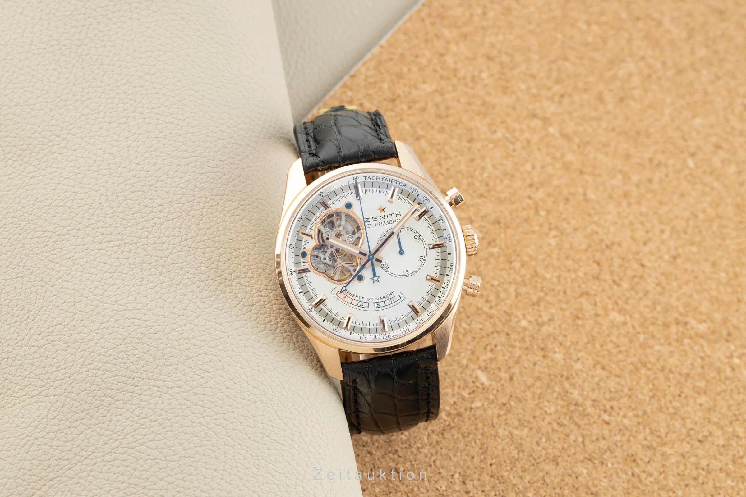 Zenith El Primero chronograph 18 ct red gold automatic men's watch 18.2080.4021/01.C494 LP: 18600EUR  [2109938] - Image 3