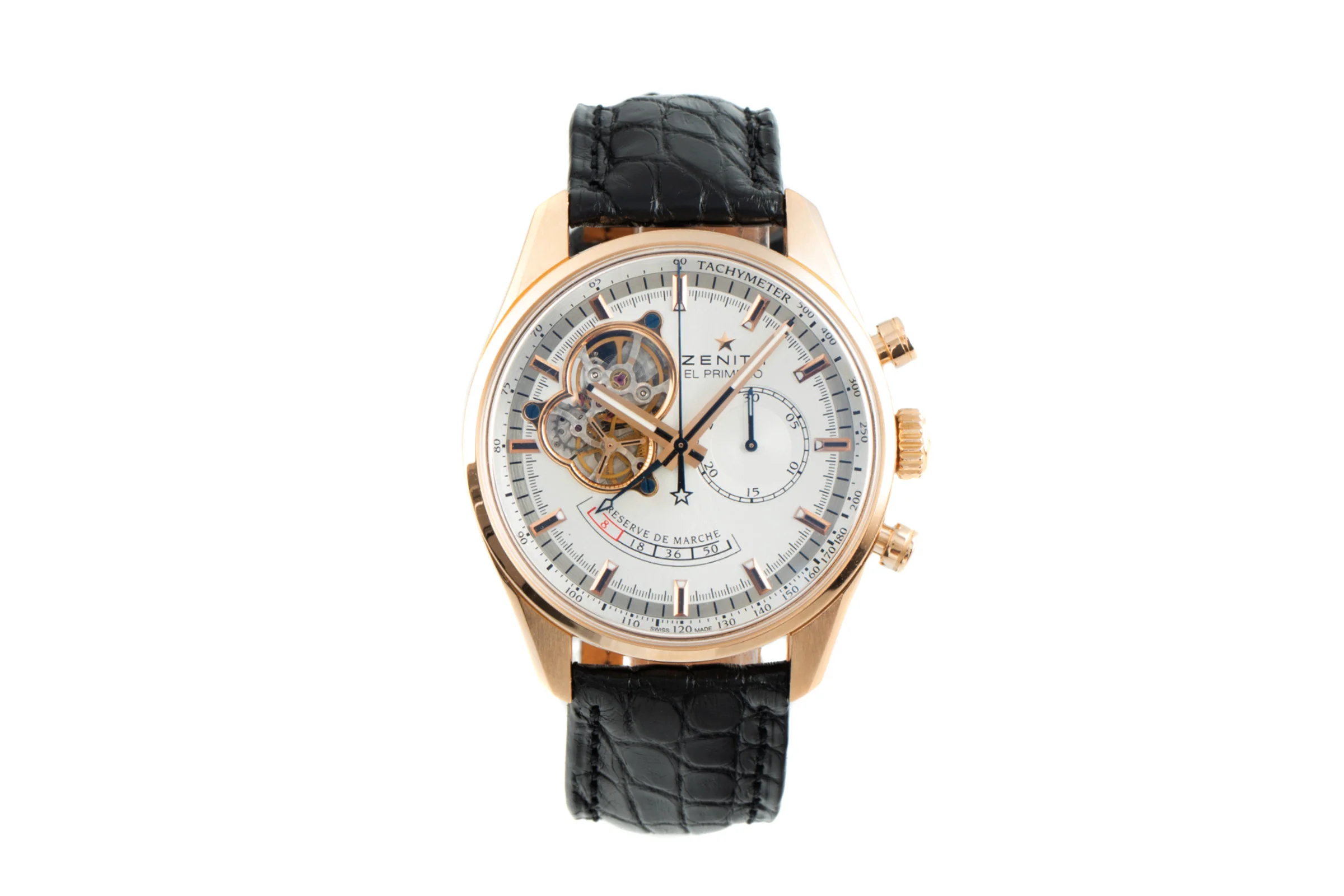Zenith El Primero chronograph 18 ct red gold automatic men's watch 18.2080.4021/01.C494 LP: 18600EUR  [2109938] - Image 4