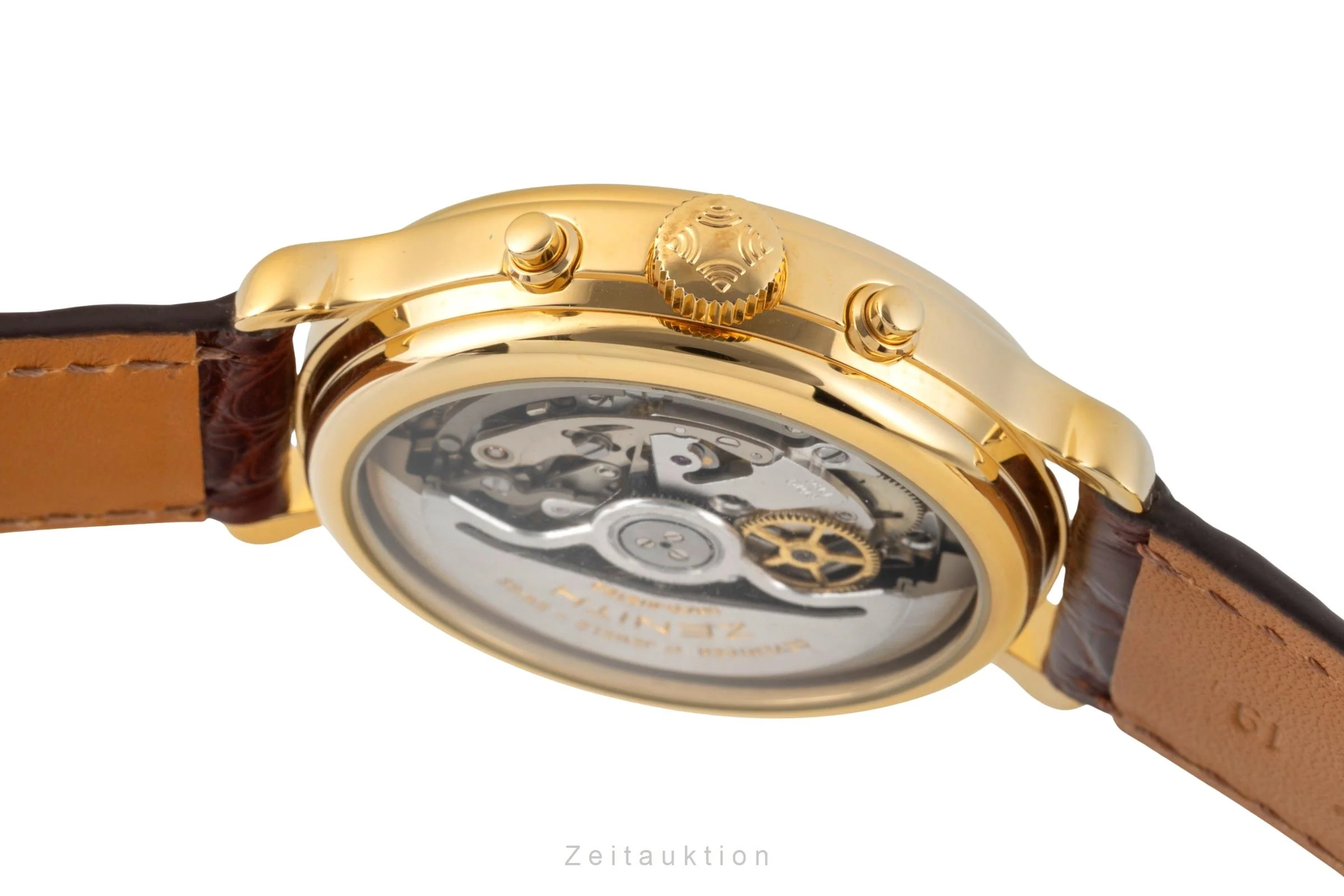 Zenith El Primero chronograph gilt-brass automatic men's watch 20.0020.435  [2506766] - Image 11