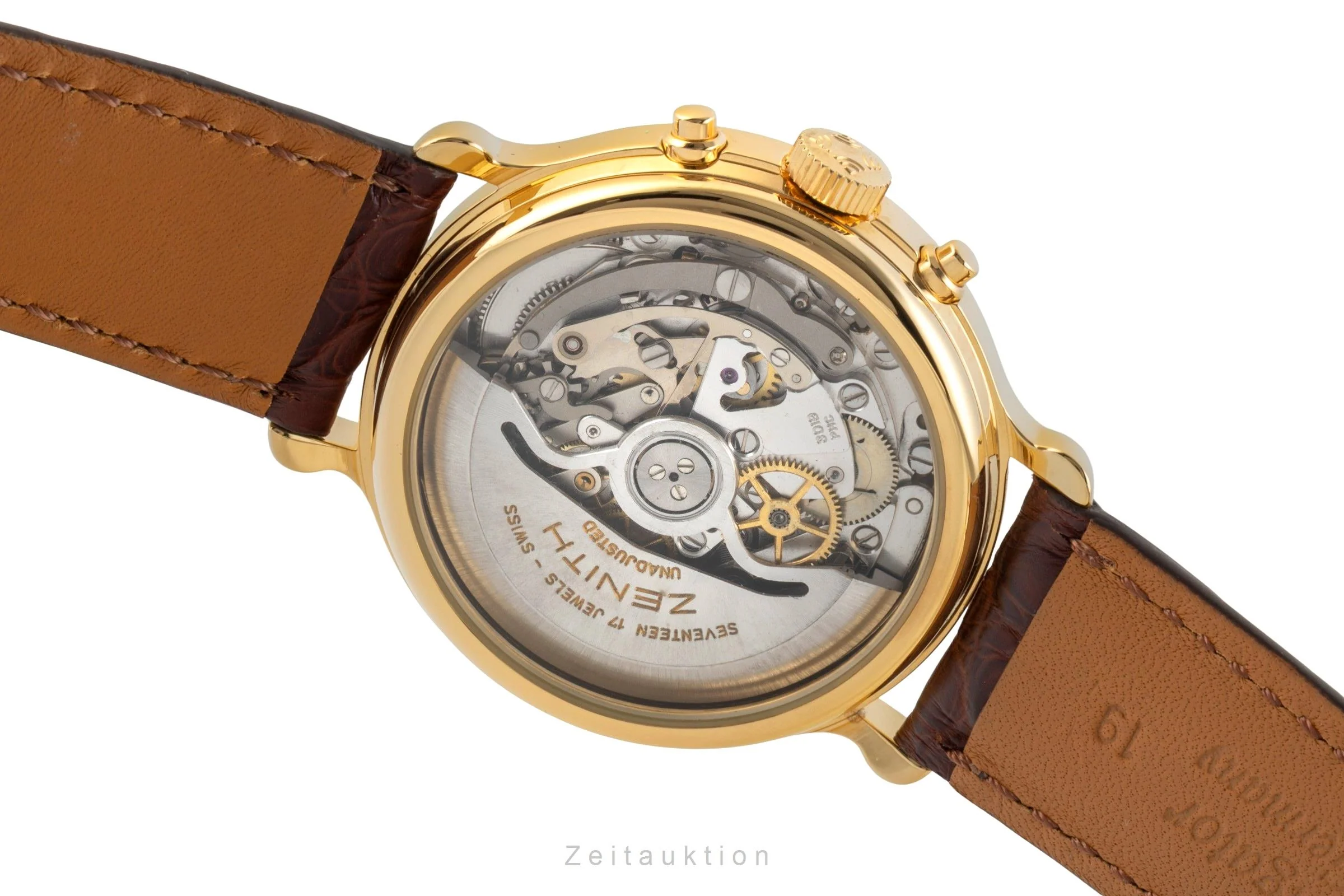 Zenith El Primero chronograph gilt-brass automatic men's watch 20.0020.435  [2506766] - Image 12