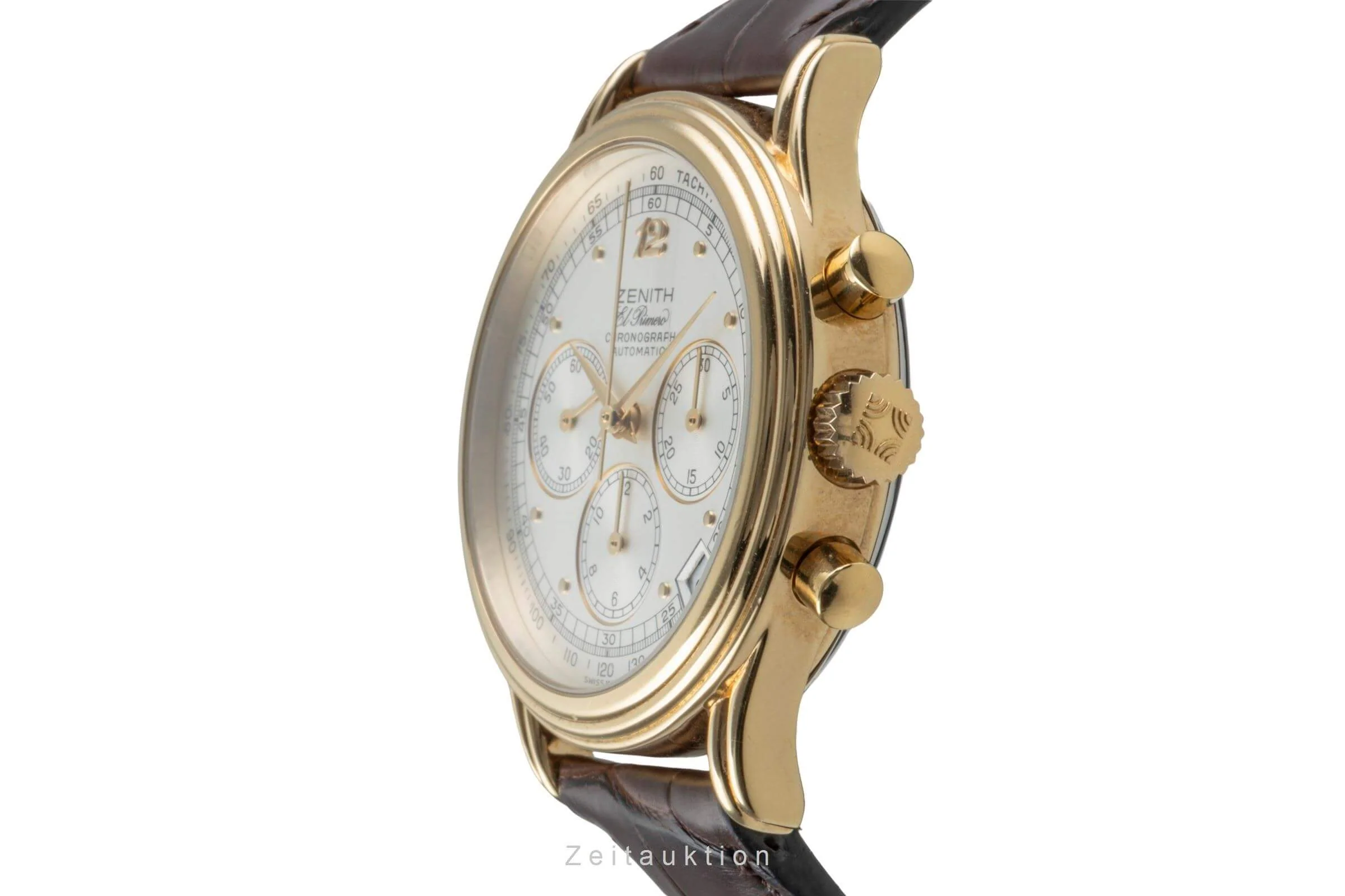 Zenith El Primero chronograph gilt-brass automatic men's watch 20.0260.400  [2502103] - Image 7