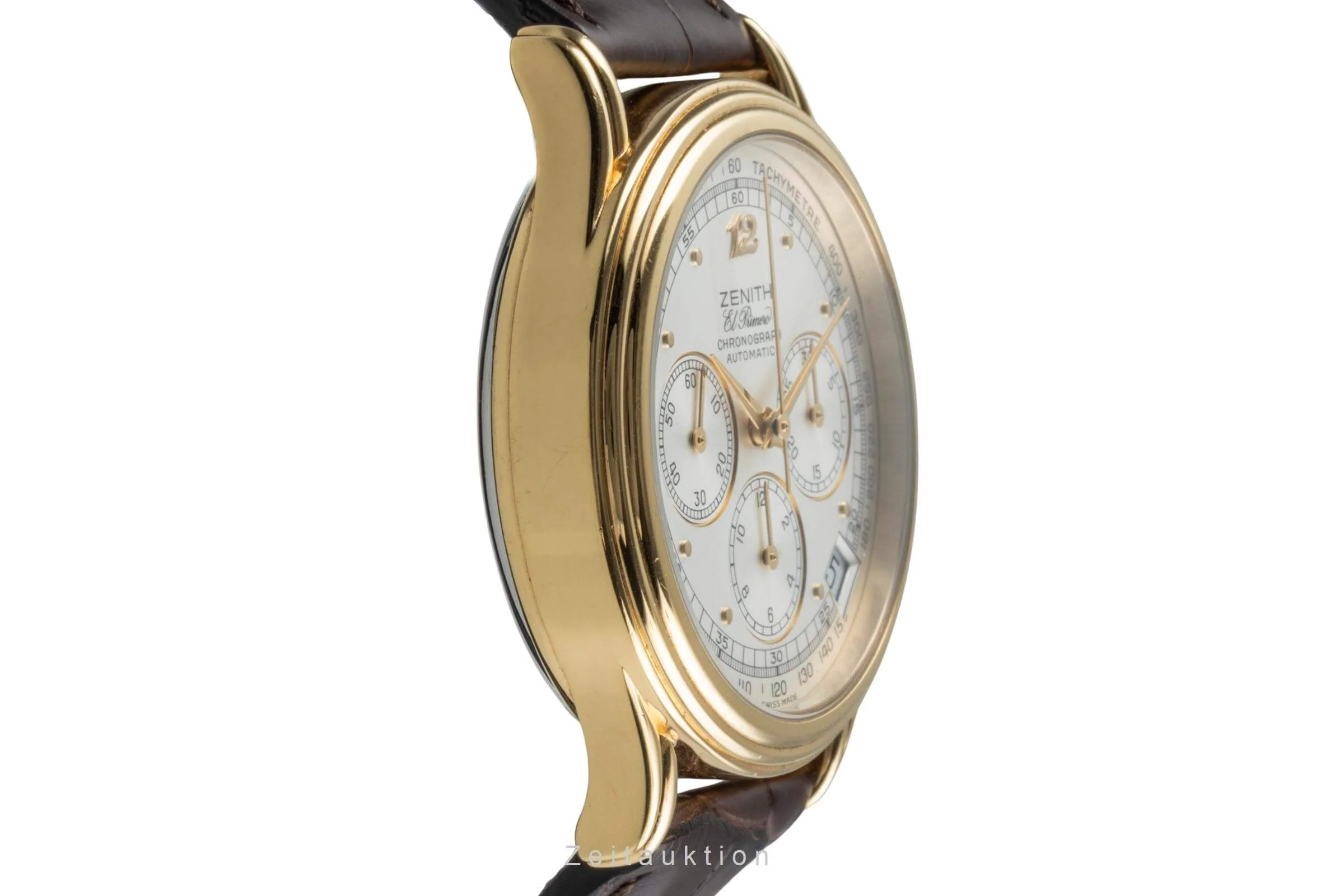 Zenith El Primero chronograph gilt-brass automatic men's watch 20.0260.400  [2502103] - Image 8
