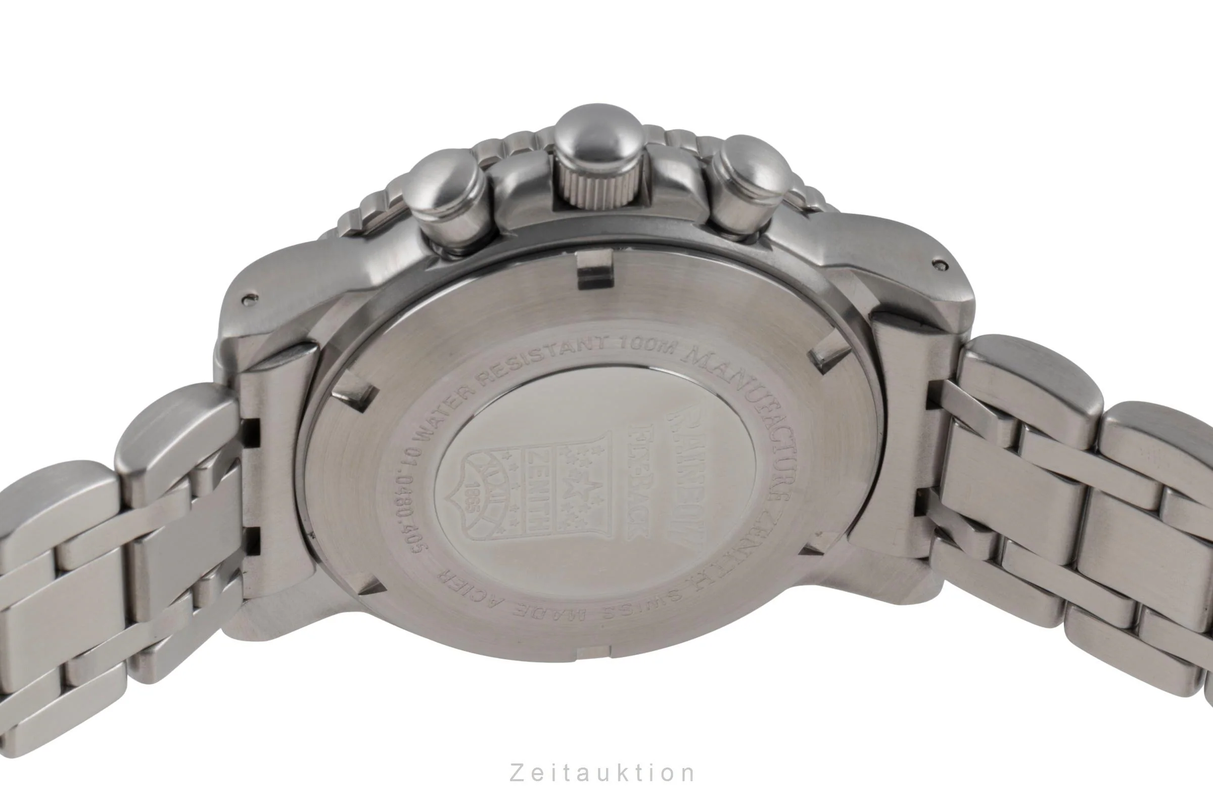 Zenith El Primero chronograph steel automatic men's watch 01.0480.405  [2506195] - Image 12