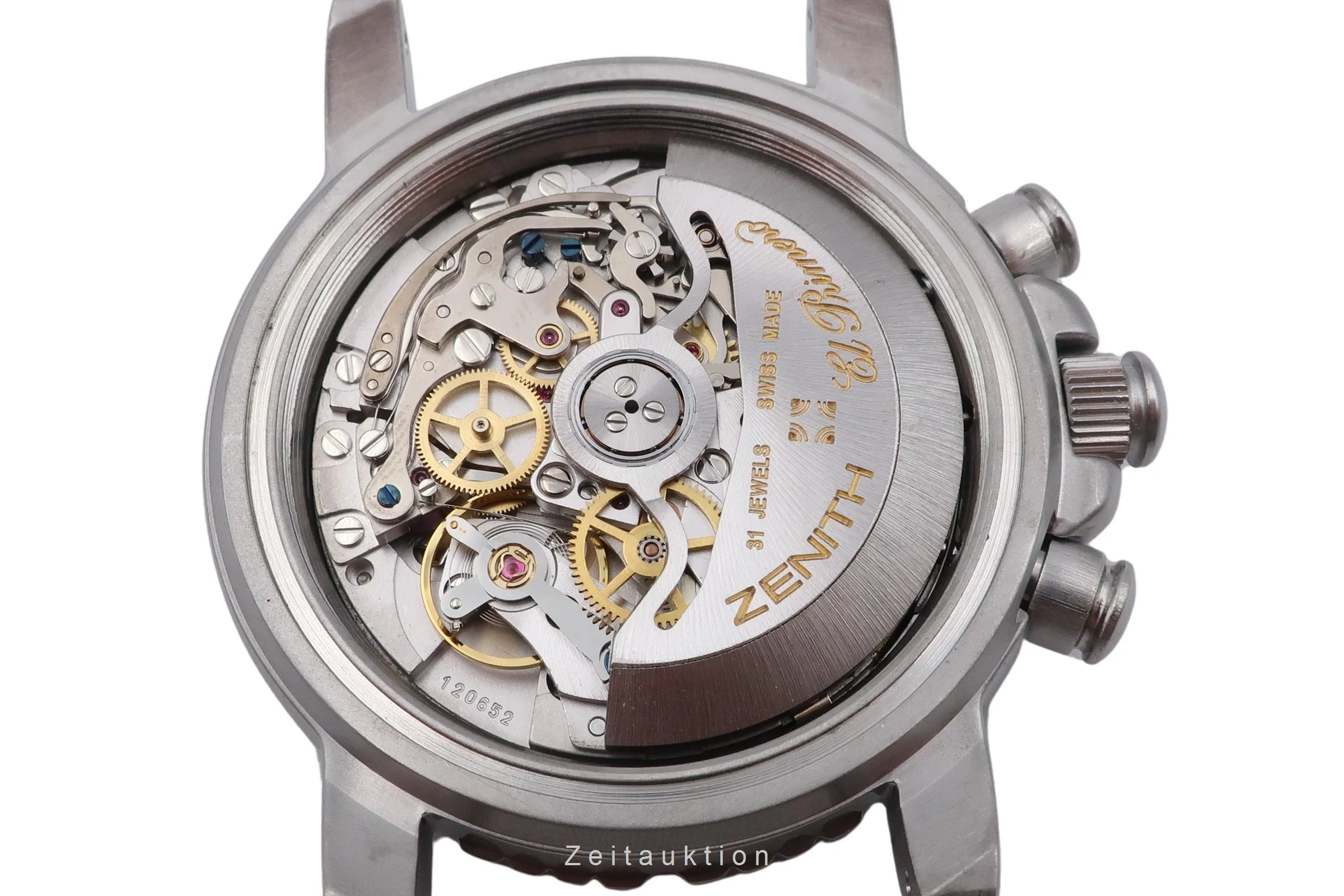 Zenith El Primero chronograph steel automatic men's watch 01.0480.405  [2506195] - Image 15