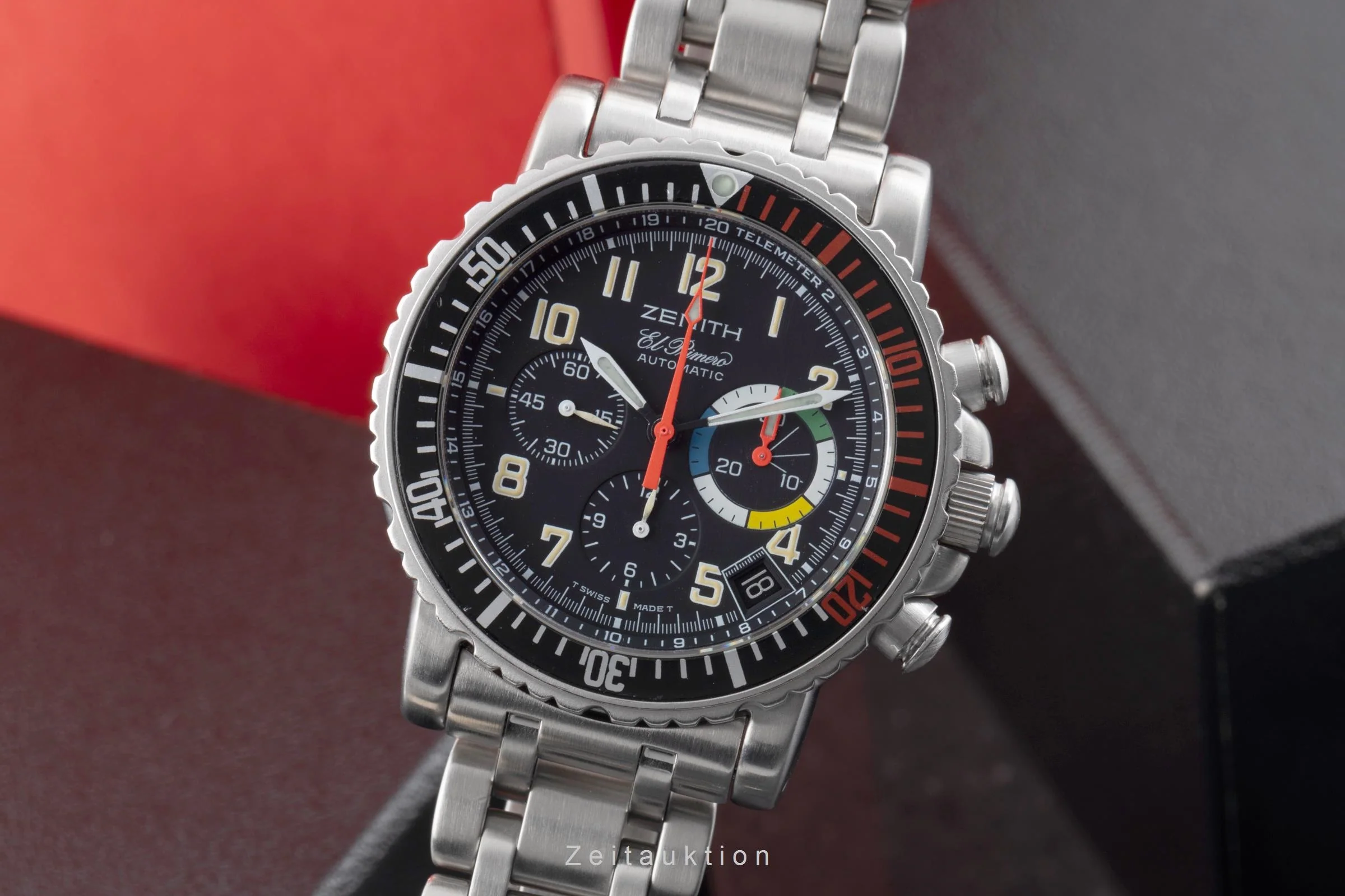 Zenith El Primero chronograph steel automatic men's watch 01.0480.405  [2506195] - Image 2