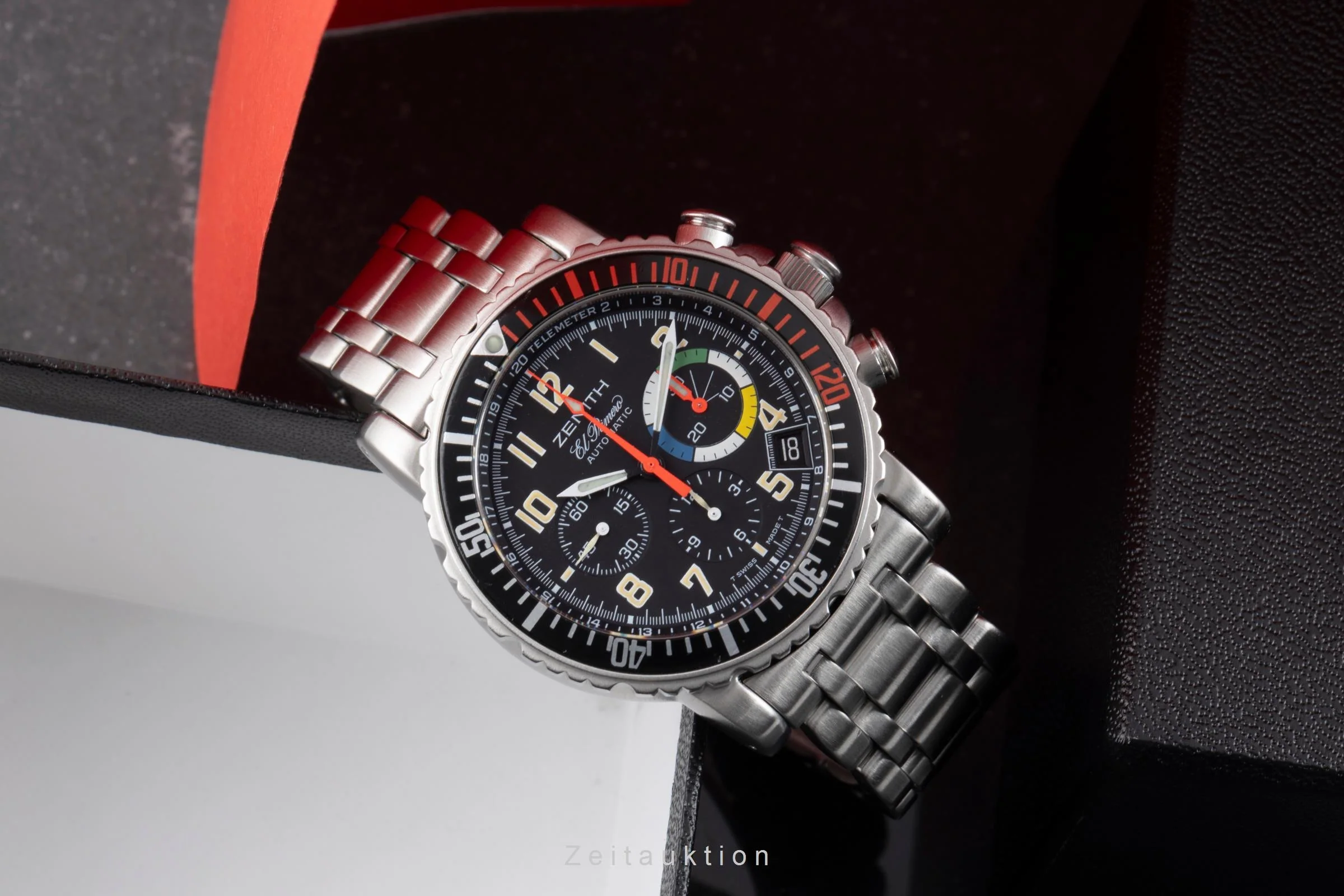 Zenith El Primero chronograph steel automatic men's watch 01.0480.405  [2506195] - Image 3