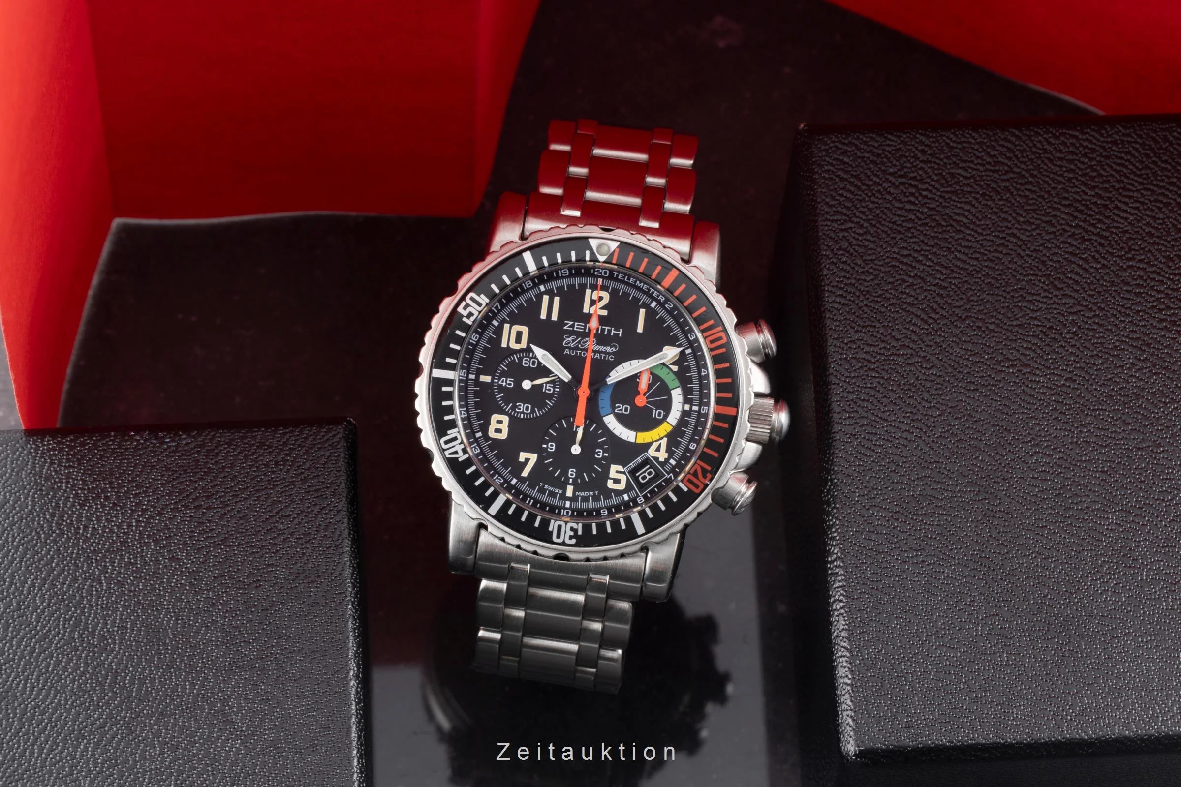 Zenith El Primero chronograph steel automatic men's watch 01.0480.405  [2506195] - Image 4