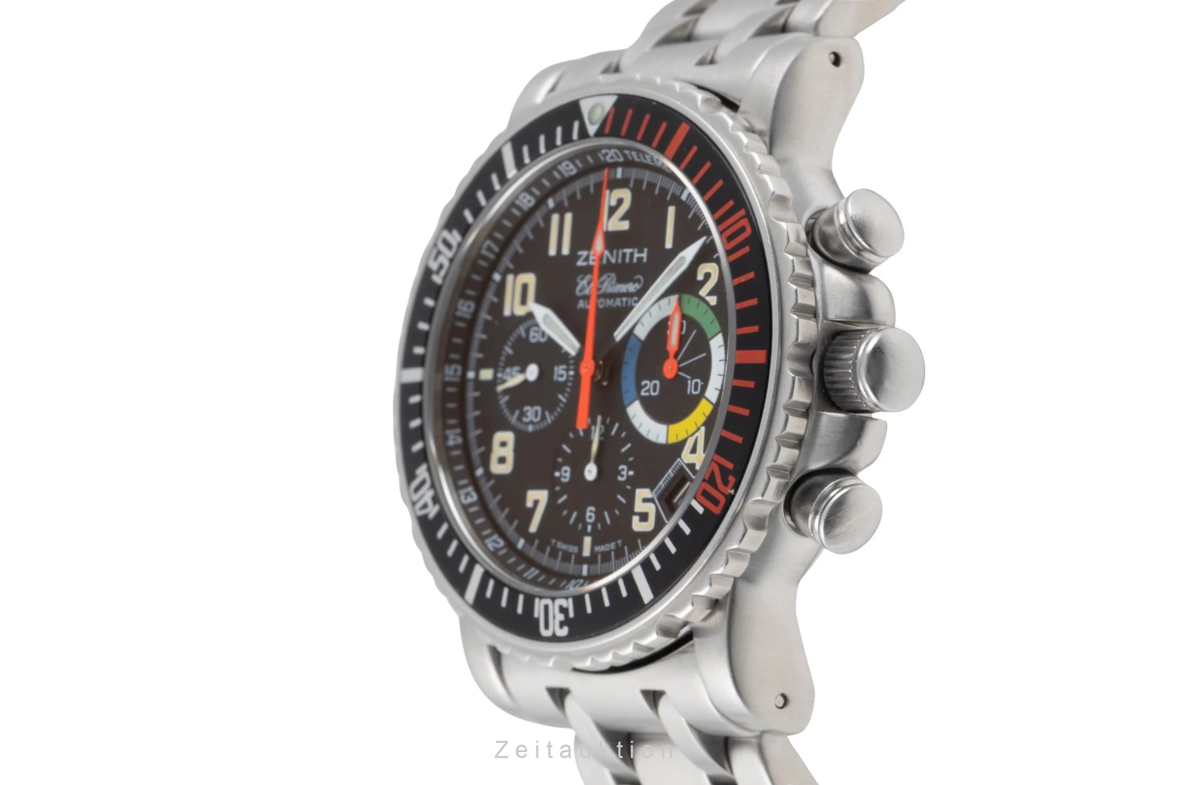 Zenith El Primero chronograph steel automatic men's watch 01.0480.405  [2506195] - Image 7