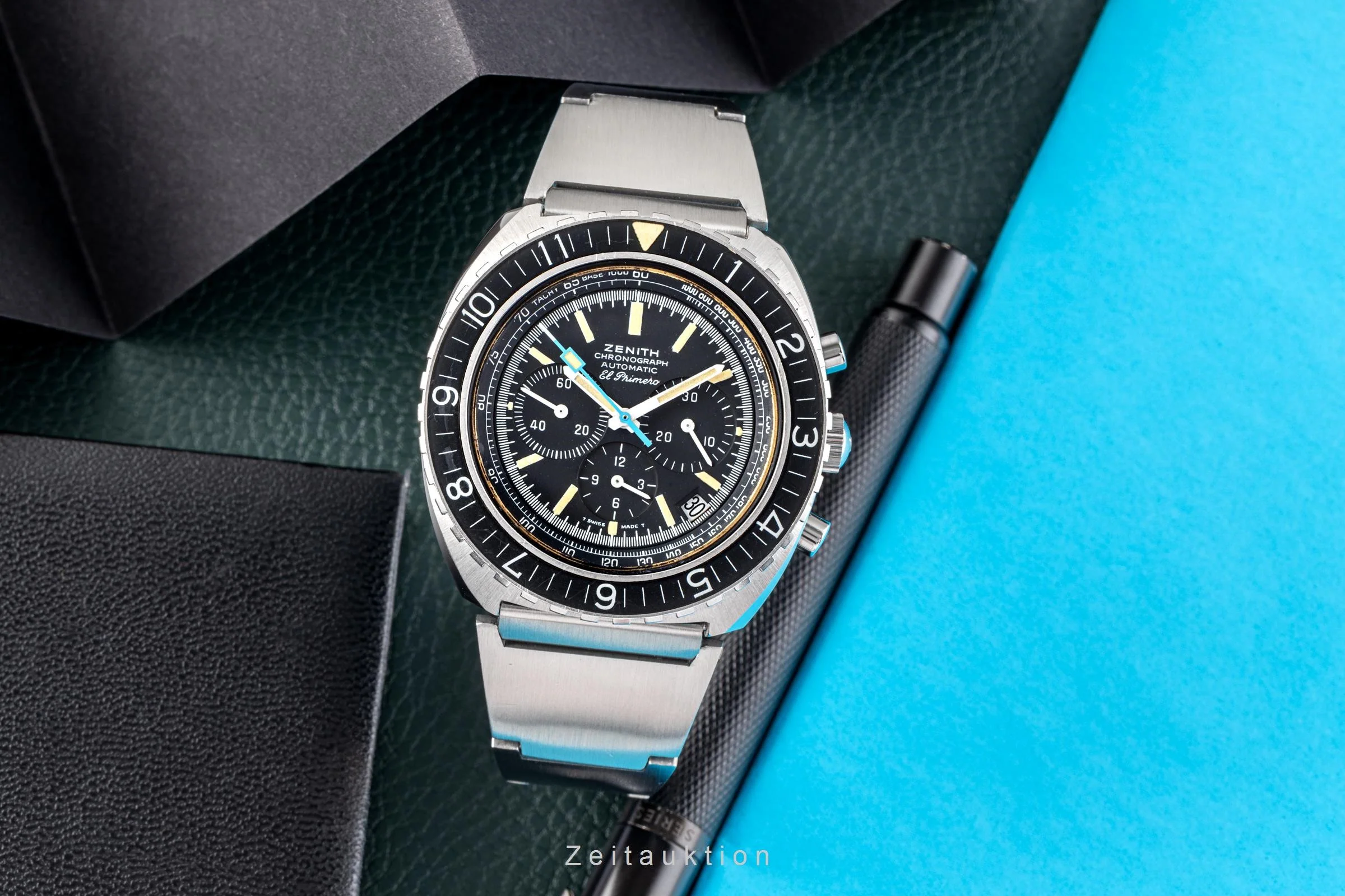Zenith El Primero chronograph steel automatic men's watch 01-150-415 Vintage  [2103570] - Image 3