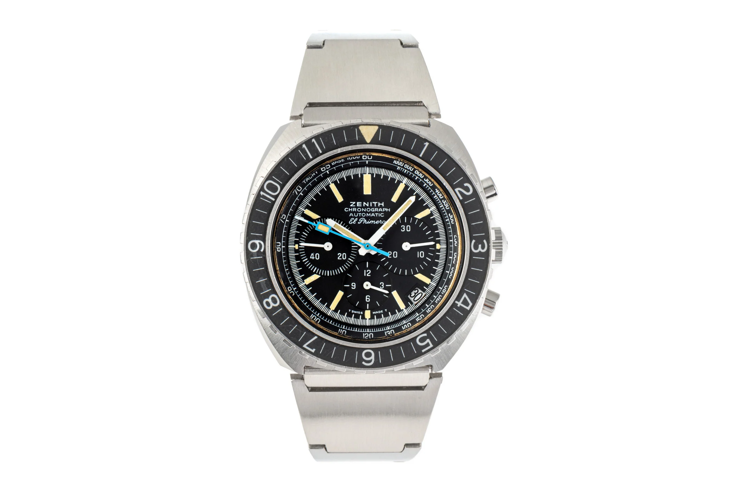 Zenith El Primero chronograph steel automatic men's watch 01-150-415 Vintage  [2103570] - Image 4