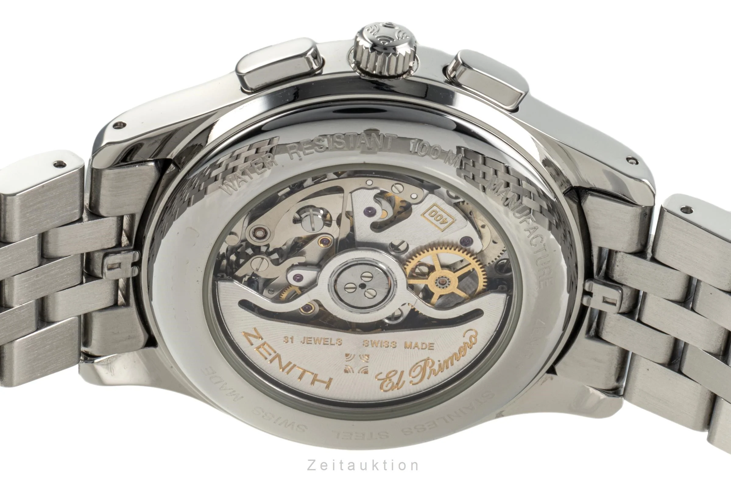 Zenith El Primero chronograph steel automatic men's watch 02.0500.400  [2303924] - Image 10