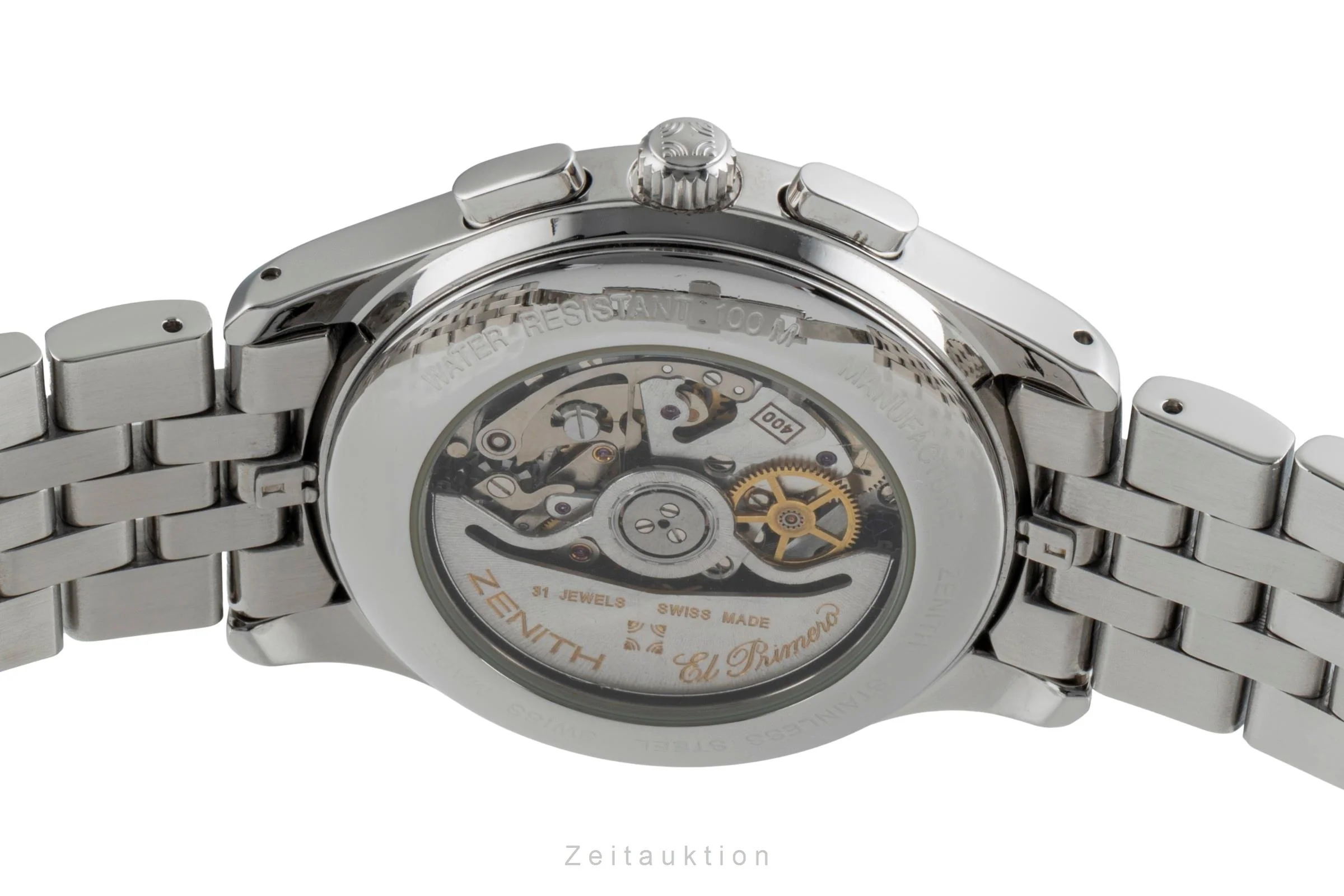 Zenith El Primero chronograph steel automatic men's watch 02.0500.400  [2505042] - Image 11