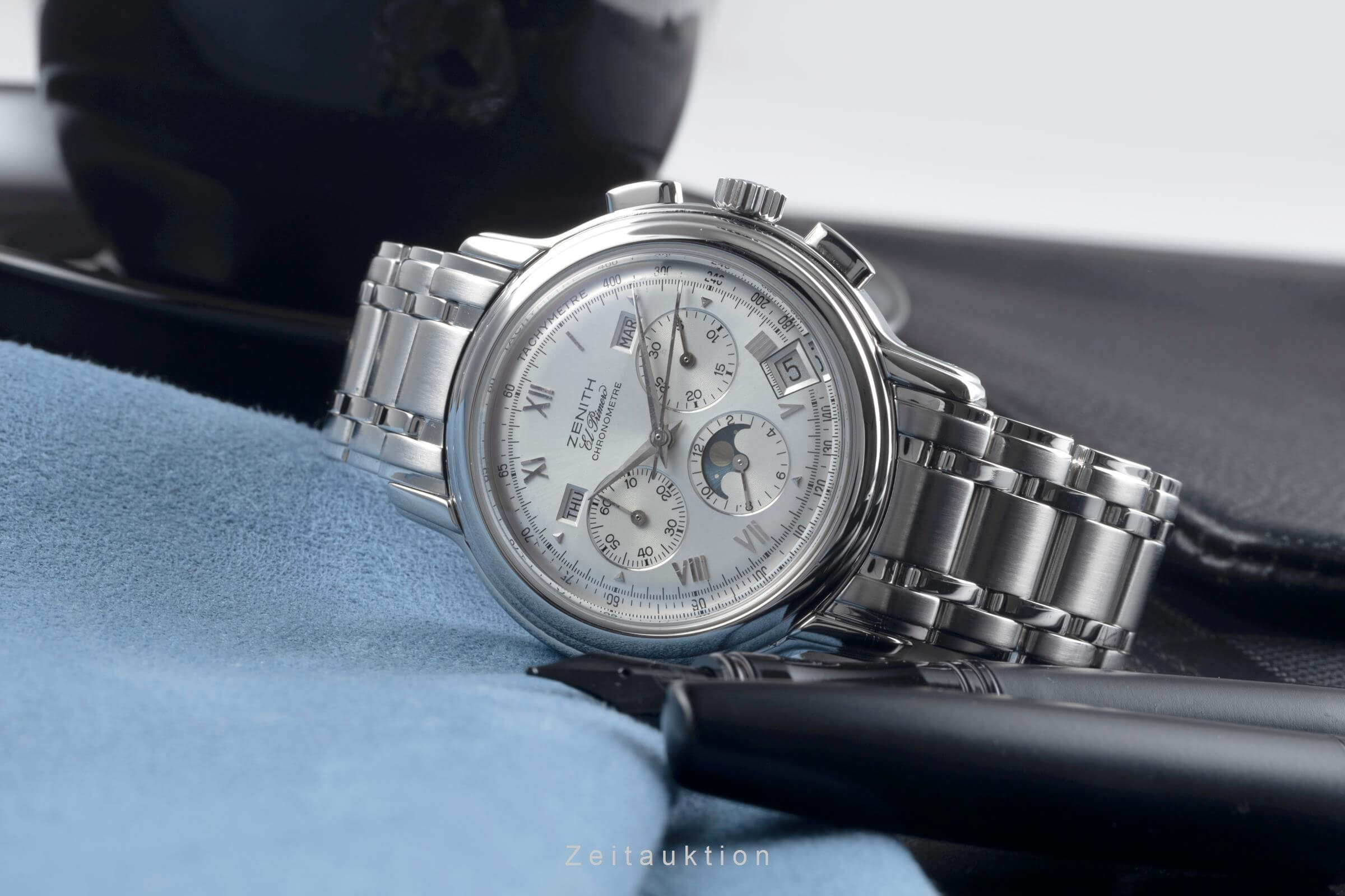 Zenith El Primero chronograph steel automatic men's watch 02-240-410  [2405763] - Image 2