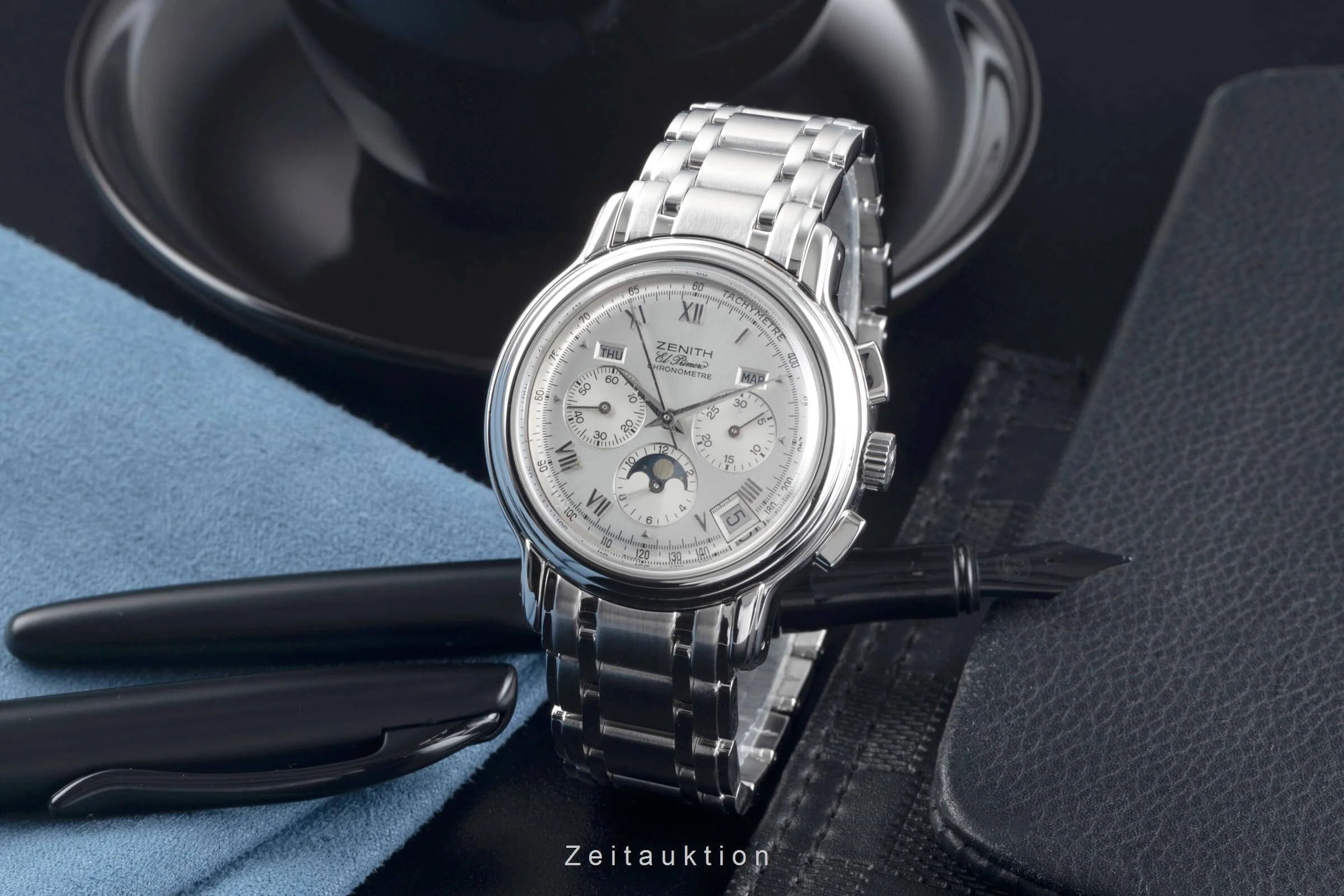Zenith El Primero chronograph steel automatic men's watch 02-240-410  [2405763] - Image 3