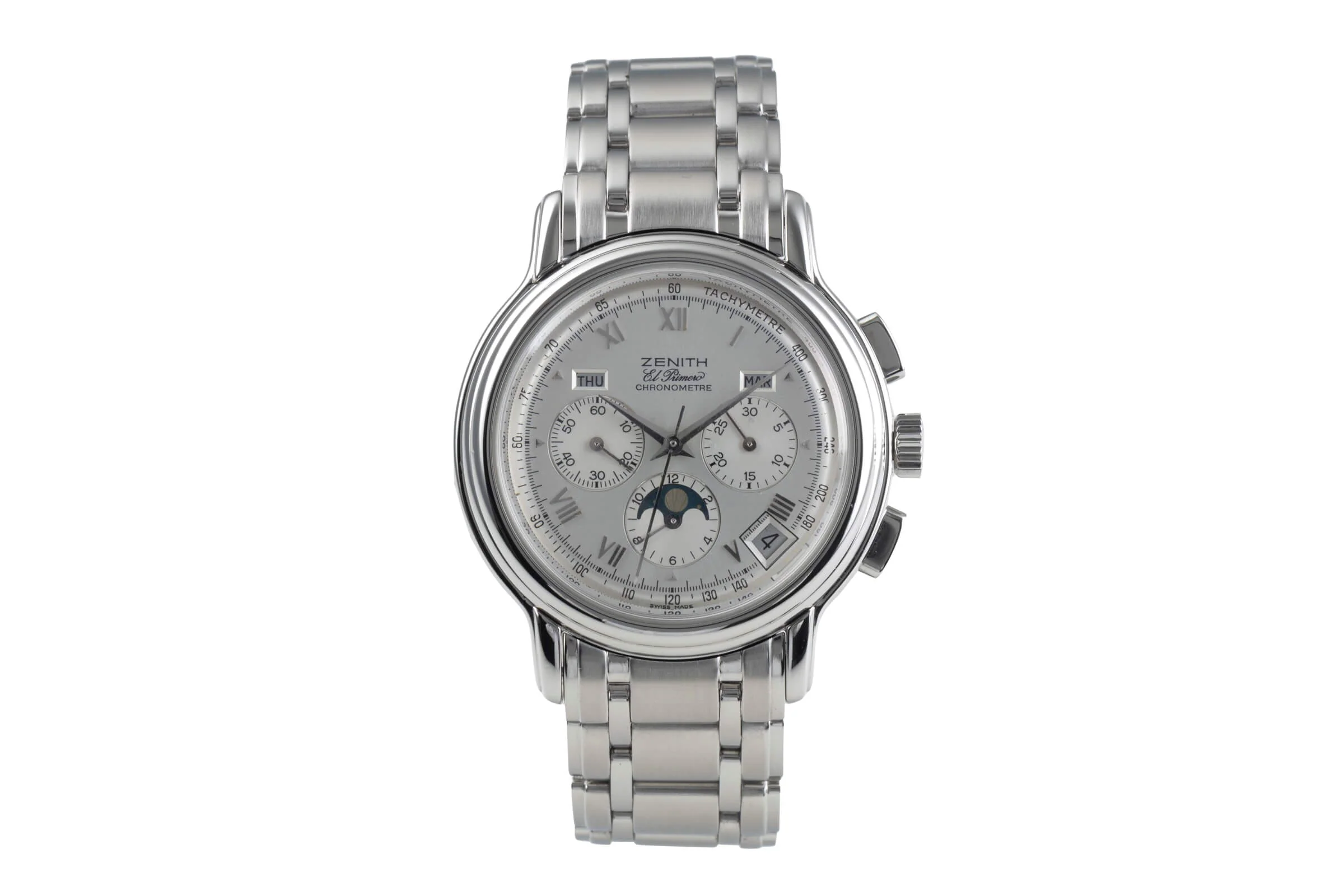 Zenith El Primero chronograph steel automatic men's watch 02-240-410  [2405763] - Image 4