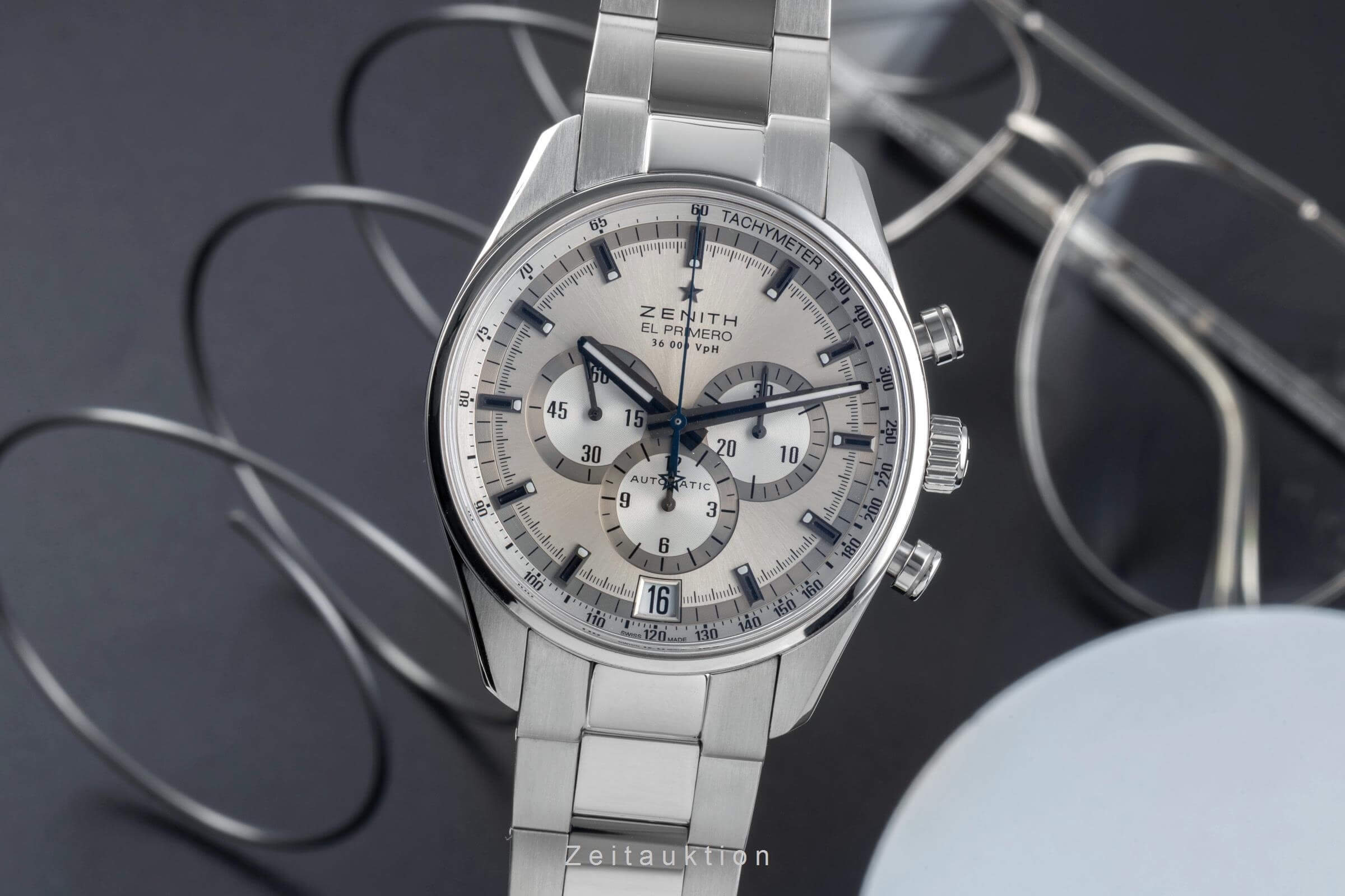 Zenith El Primero chronograph steel automatic men's watch 03.2040.400  [2501783] - Image 2