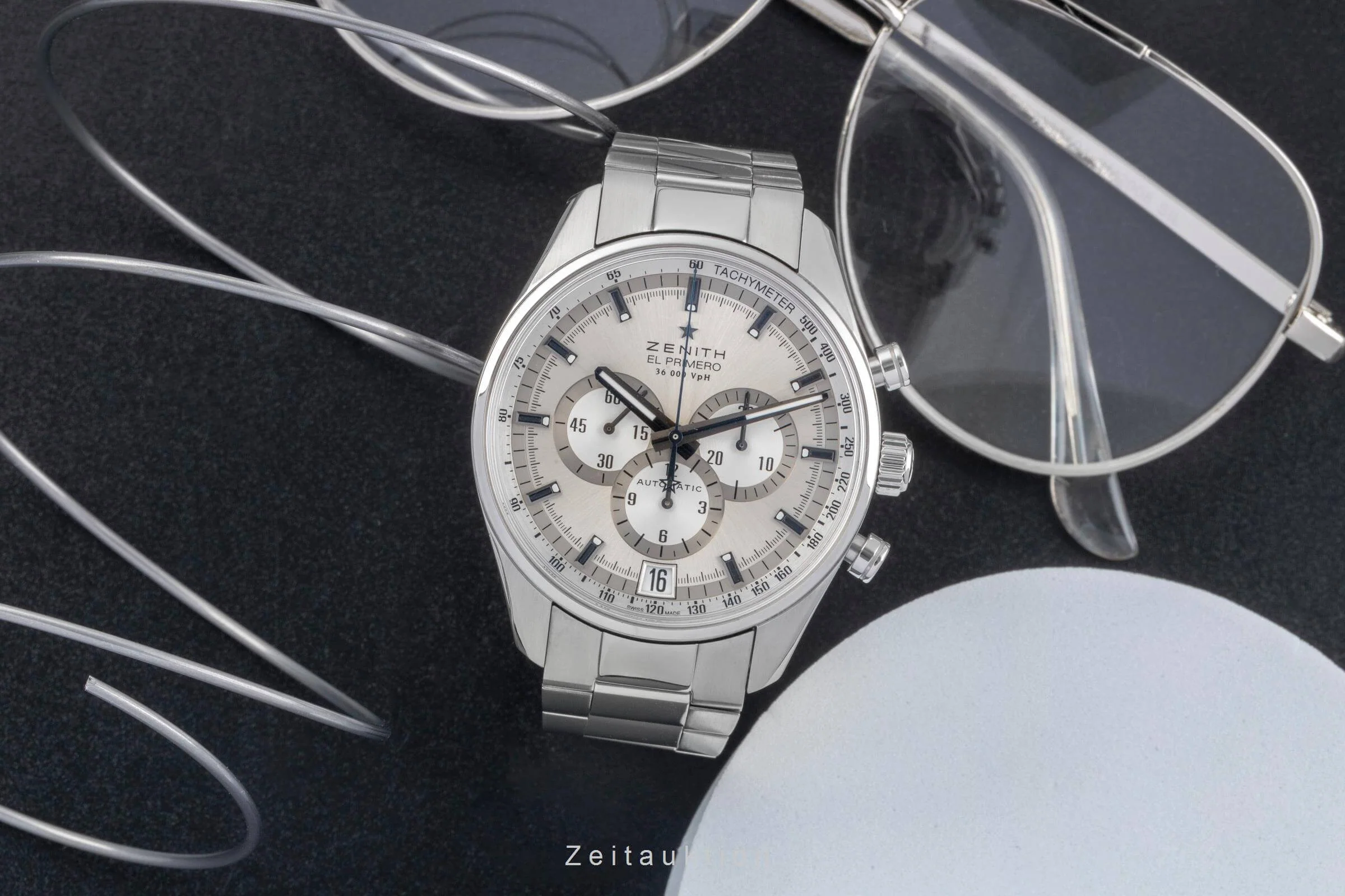 Zenith El Primero chronograph steel automatic men's watch 03.2040.400  [2501783] - Image 4