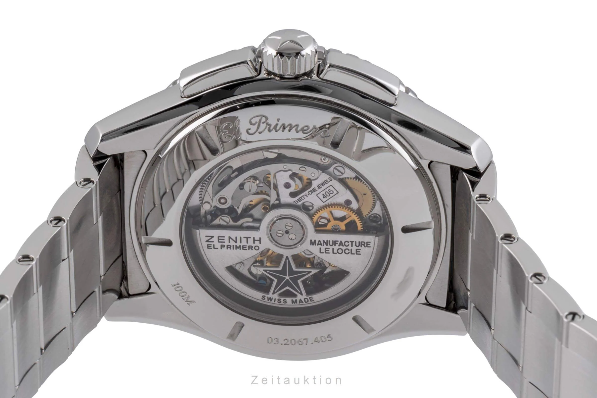 Zenith El Primero chronograph steel automatic men's watch 03.2067.405/51.M2060  [2406693] - Image 9