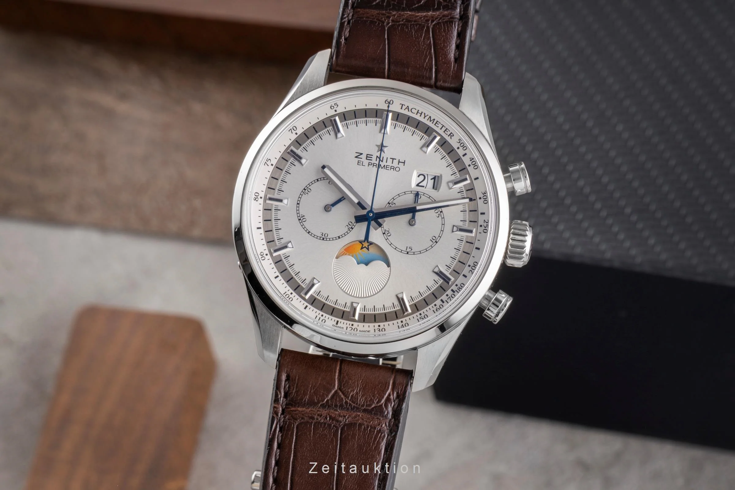 Zenith El Primero chronograph steel automatic men's watch 03.2160.4047/02.C713  [2505298] - Image 2