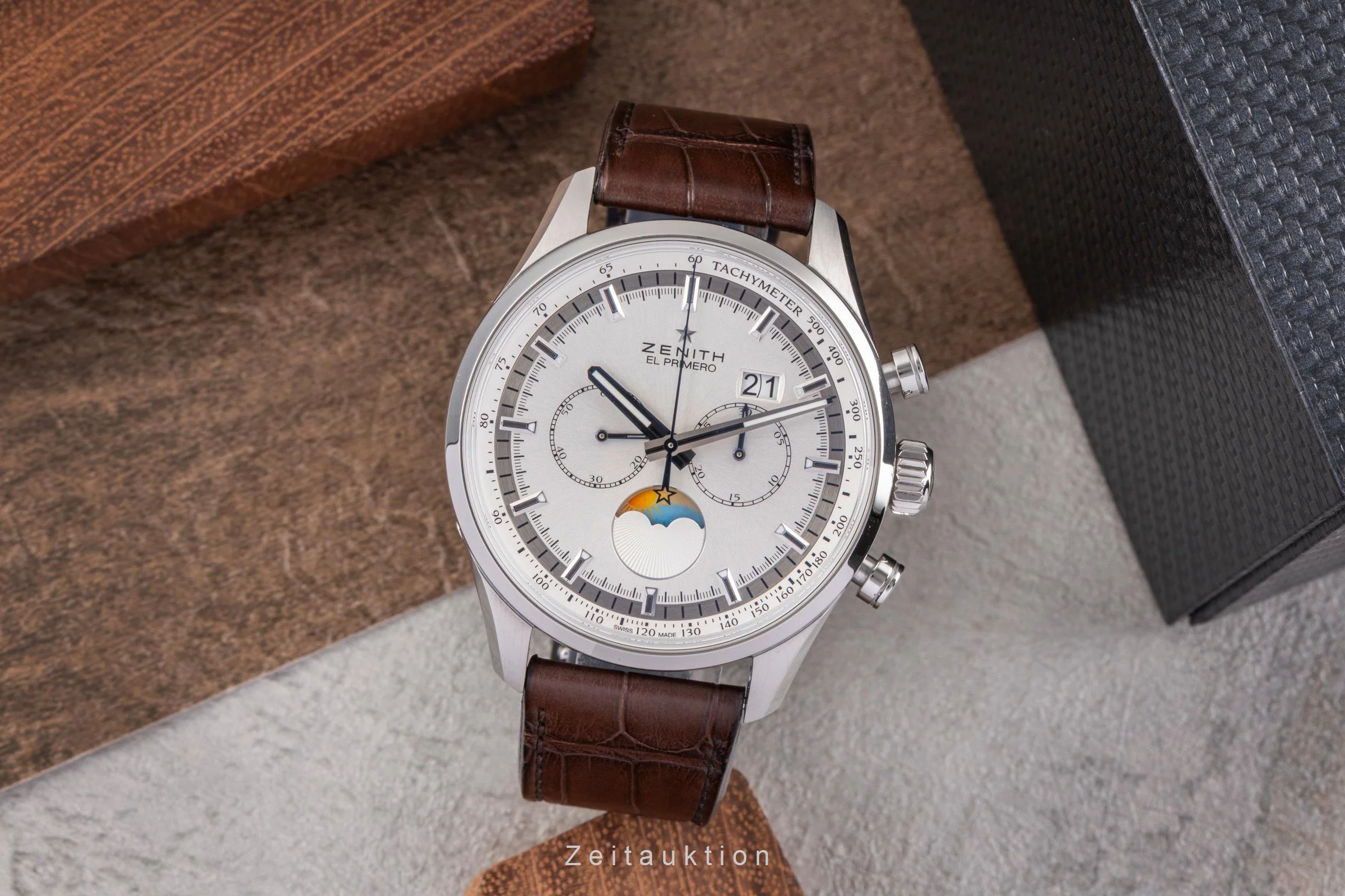 Zenith El Primero chronograph steel automatic men's watch 03.2160.4047/02.C713  [2505298] - Image 4