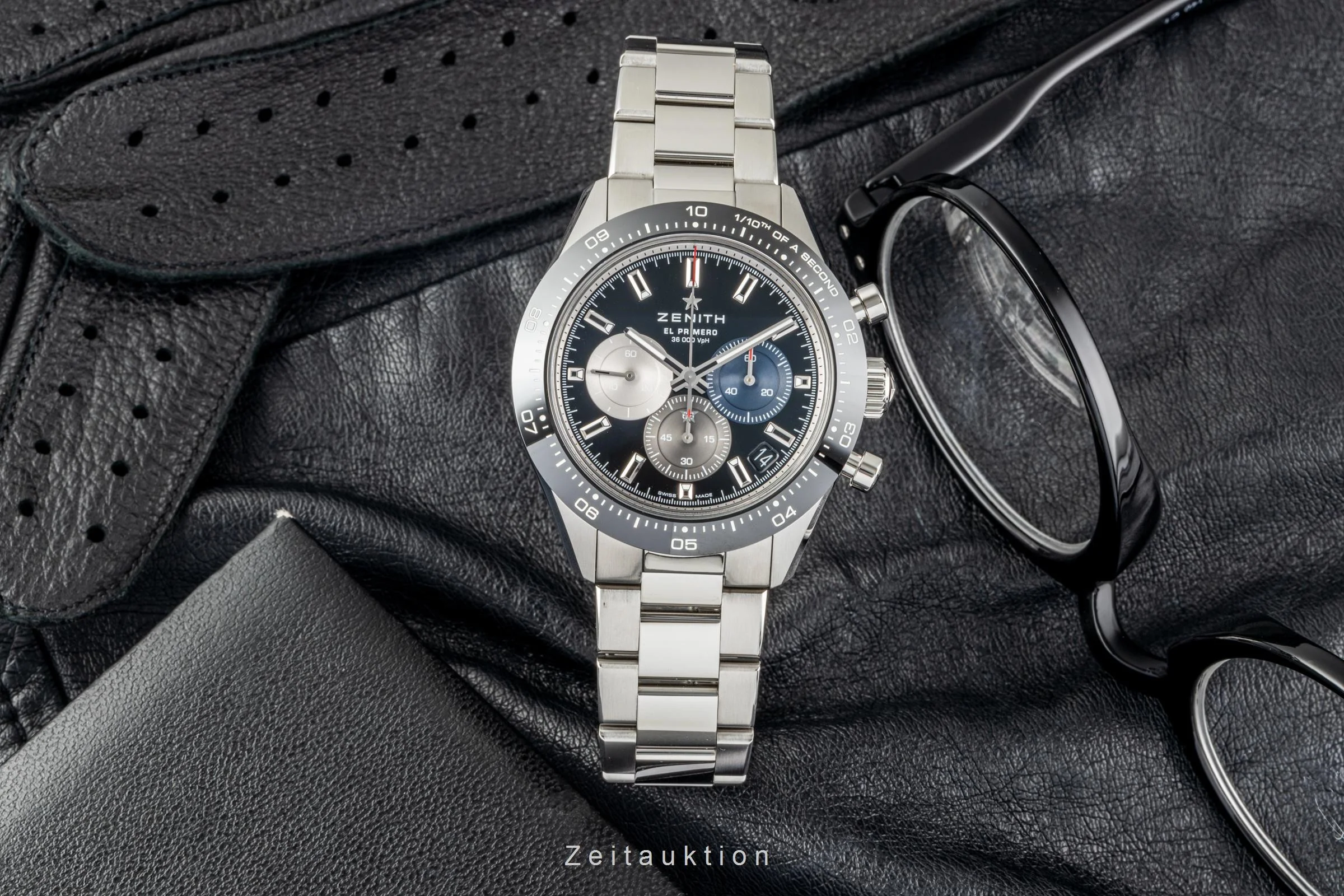 Zenith El Primero chronograph steel automatic men's watch 03.3100.3600/21.M3100 LP: 11800EUR  [2303718] - Image 3