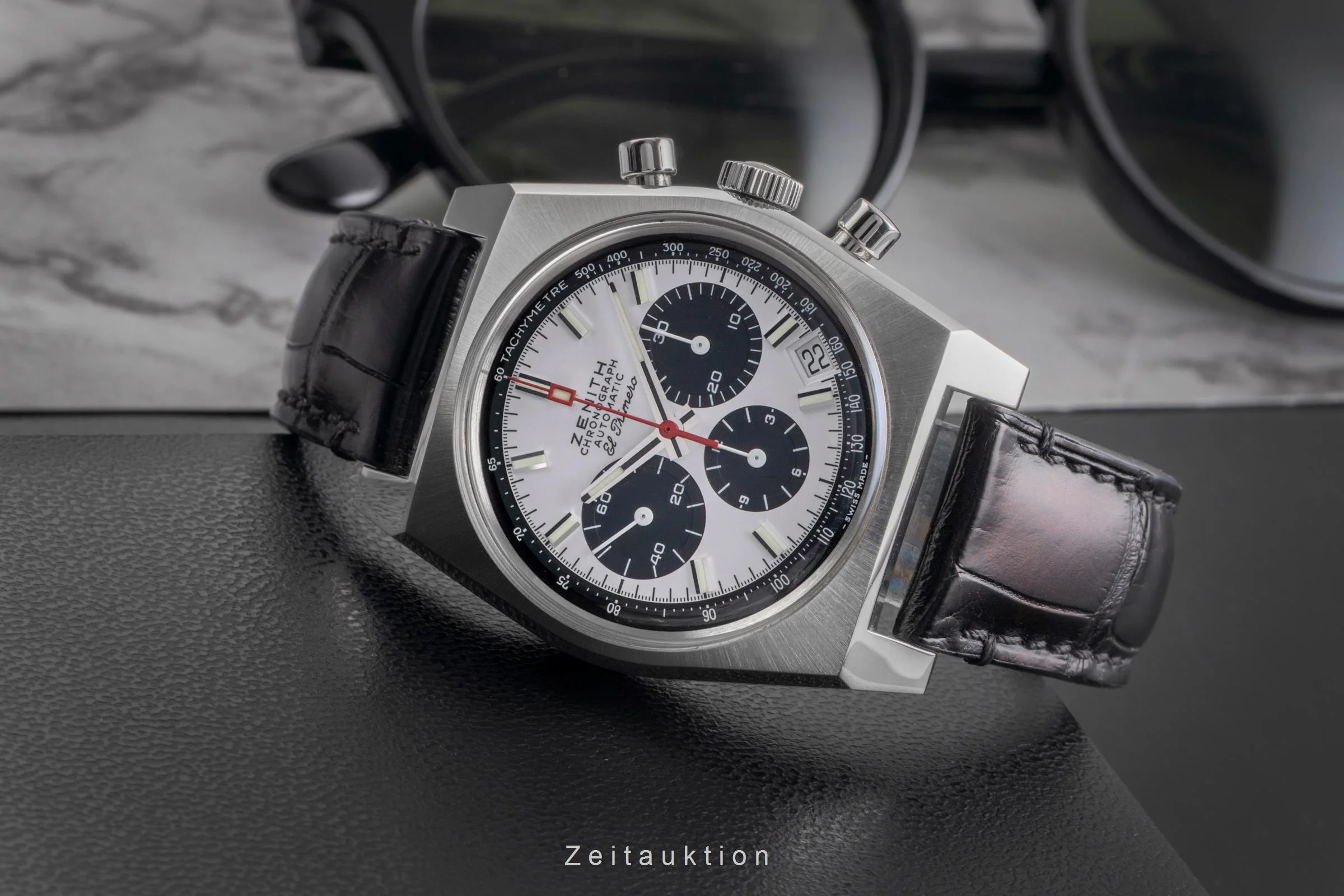 Zenith El Primero chronograph steel automatic men's watch 03.A384.400/21.C815 LP: 9300EUR  [2503131] - Image 3