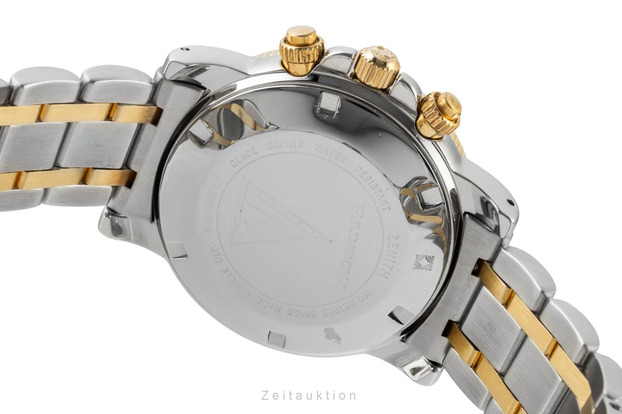 Zenith El Primero chronograph steel / gold automatic men's watch 53-0370-400  [2506369] - Image 11