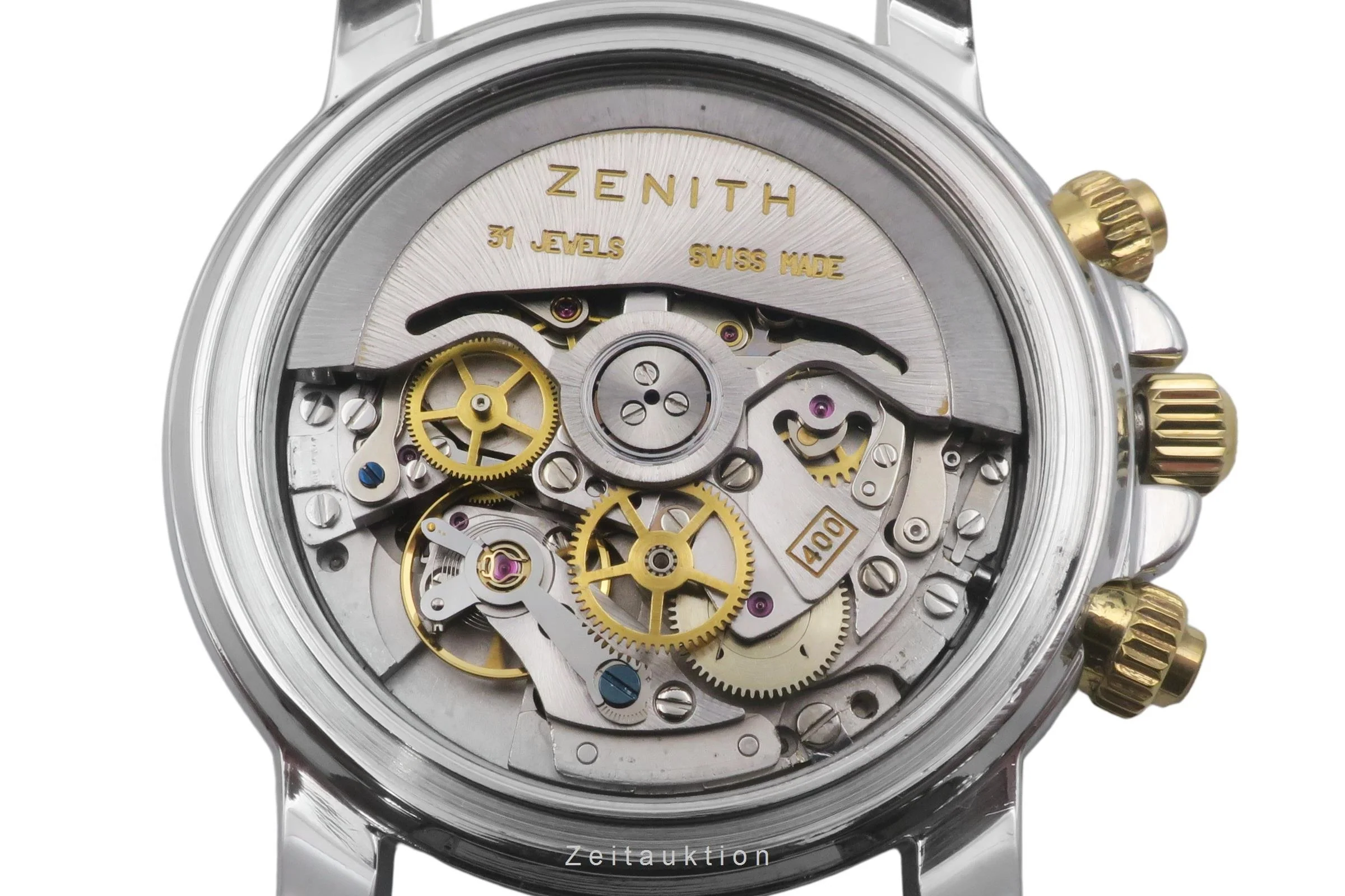 Zenith El Primero chronograph steel / gold automatic men's watch 53-0370-400  [2506369] - Image 14