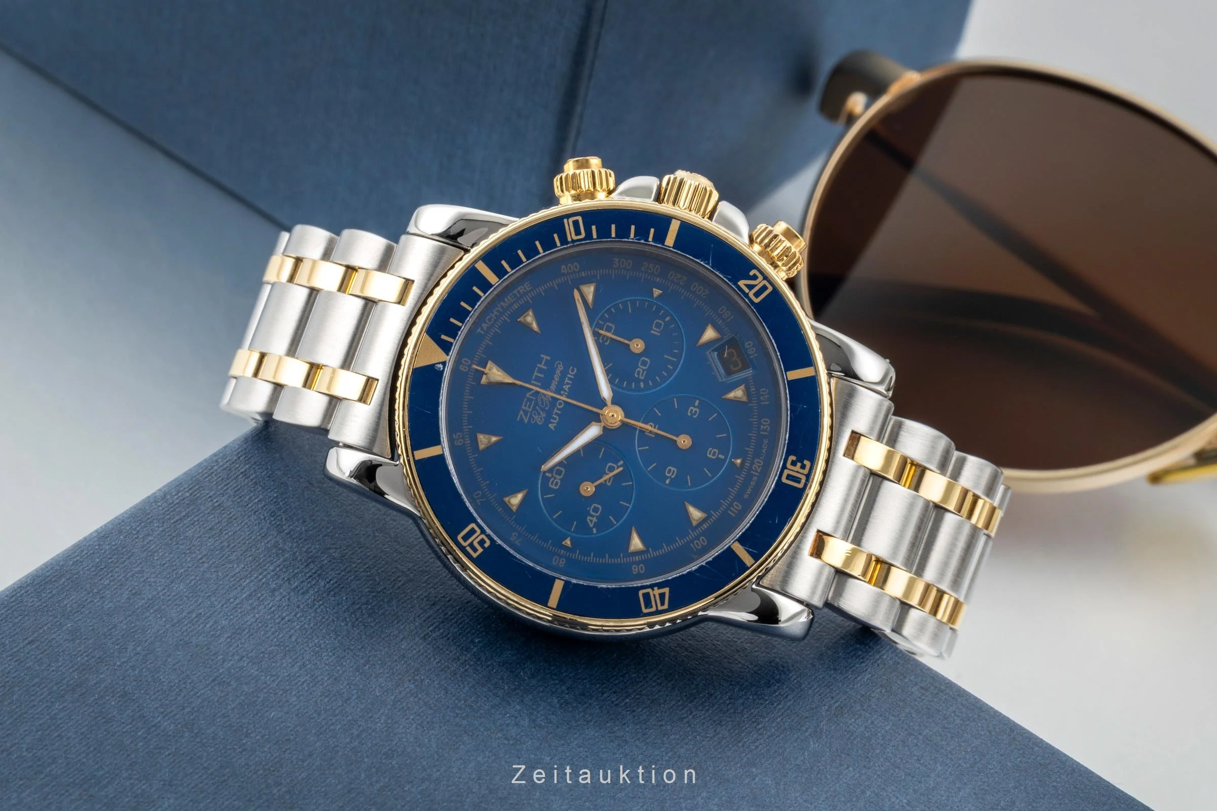 Zenith El Primero chronograph steel / gold automatic men's watch 53-0370-400  [2506369] - Image 3