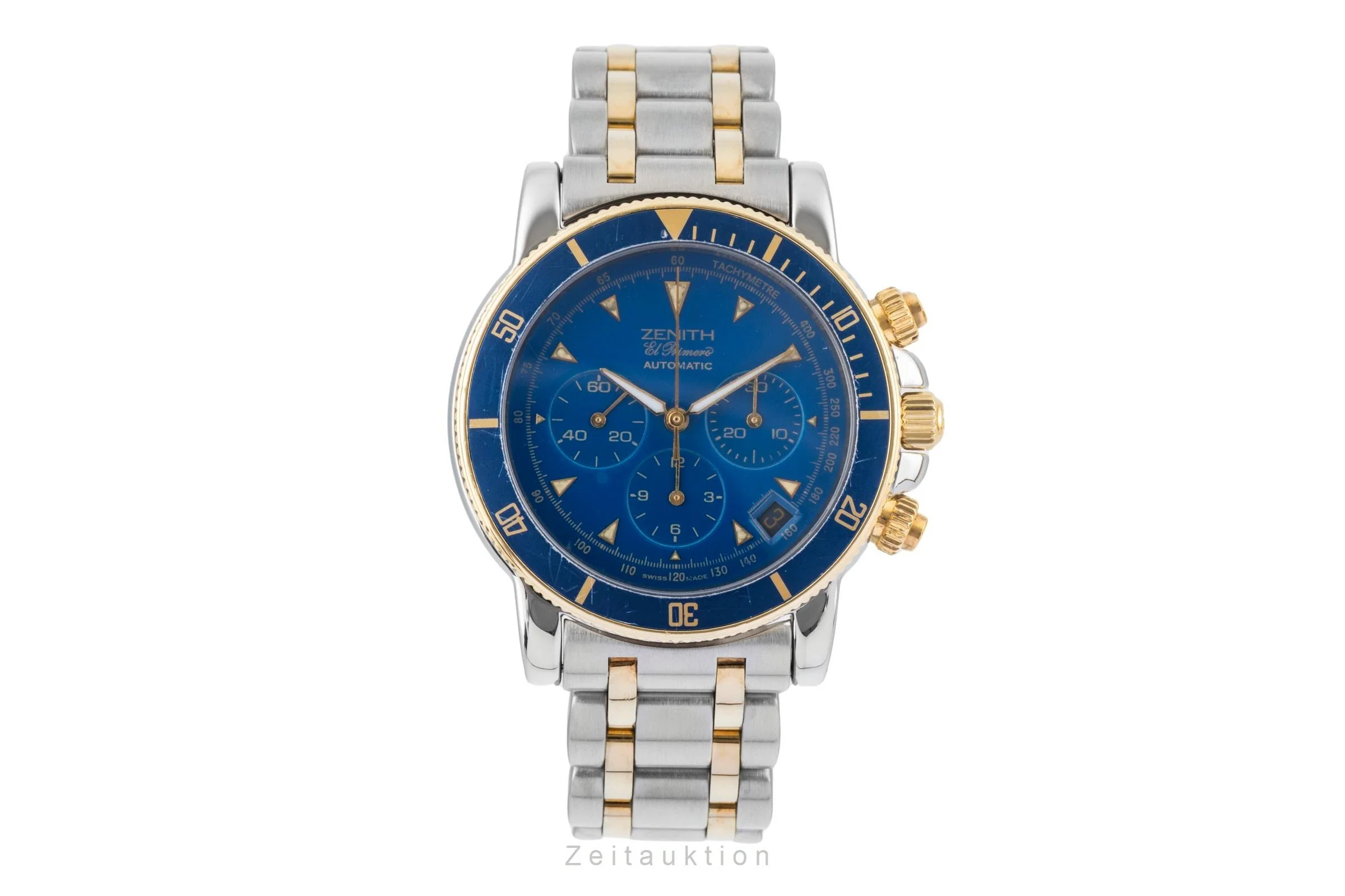 Zenith El Primero chronograph steel / gold automatic men's watch 53-0370-400  [2506369] - Image 5