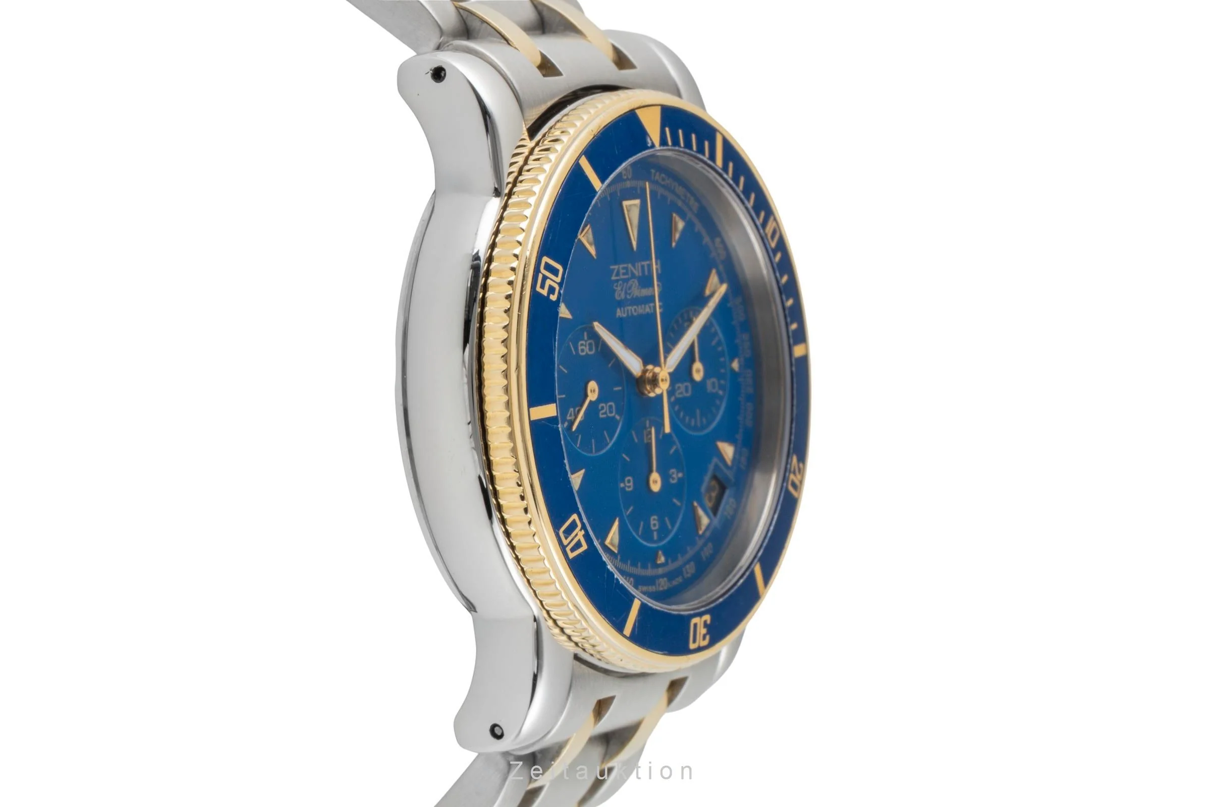 Zenith El Primero chronograph steel / gold automatic men's watch 53-0370-400  [2506369] - Image 8