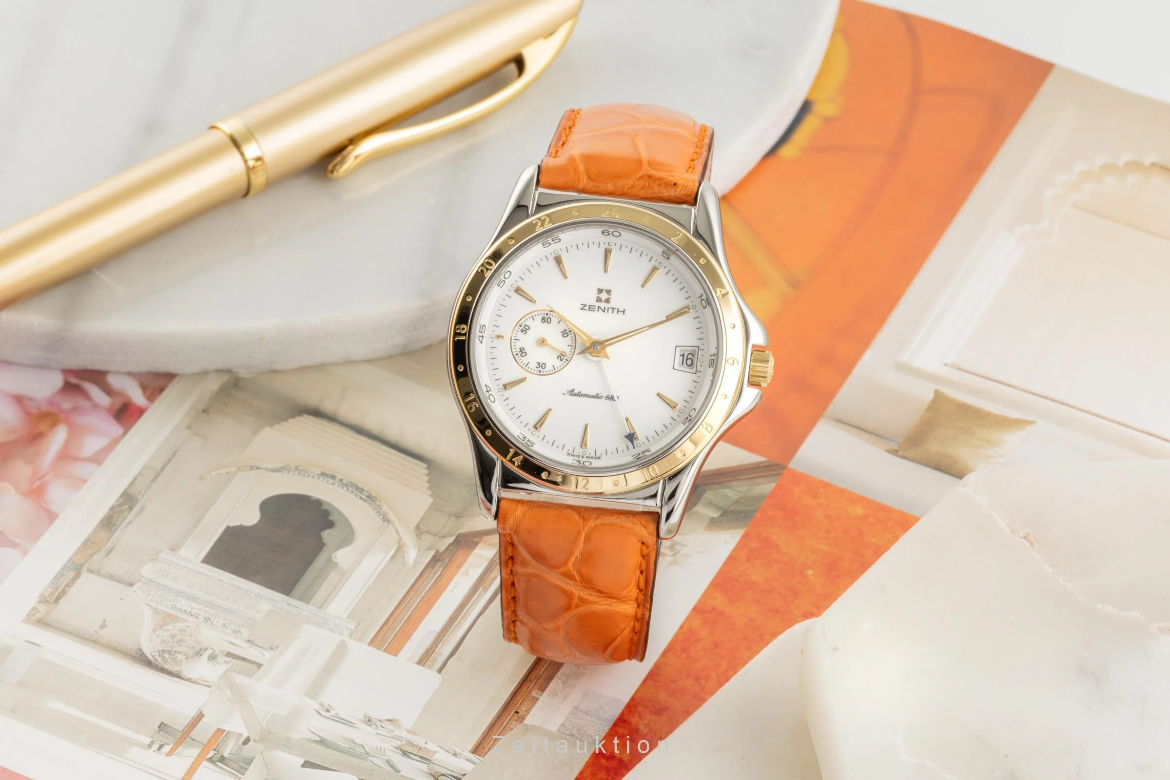 Zenith Elite steel / gold automatic men's watch 90/410030.682  [2400374] - Image 3