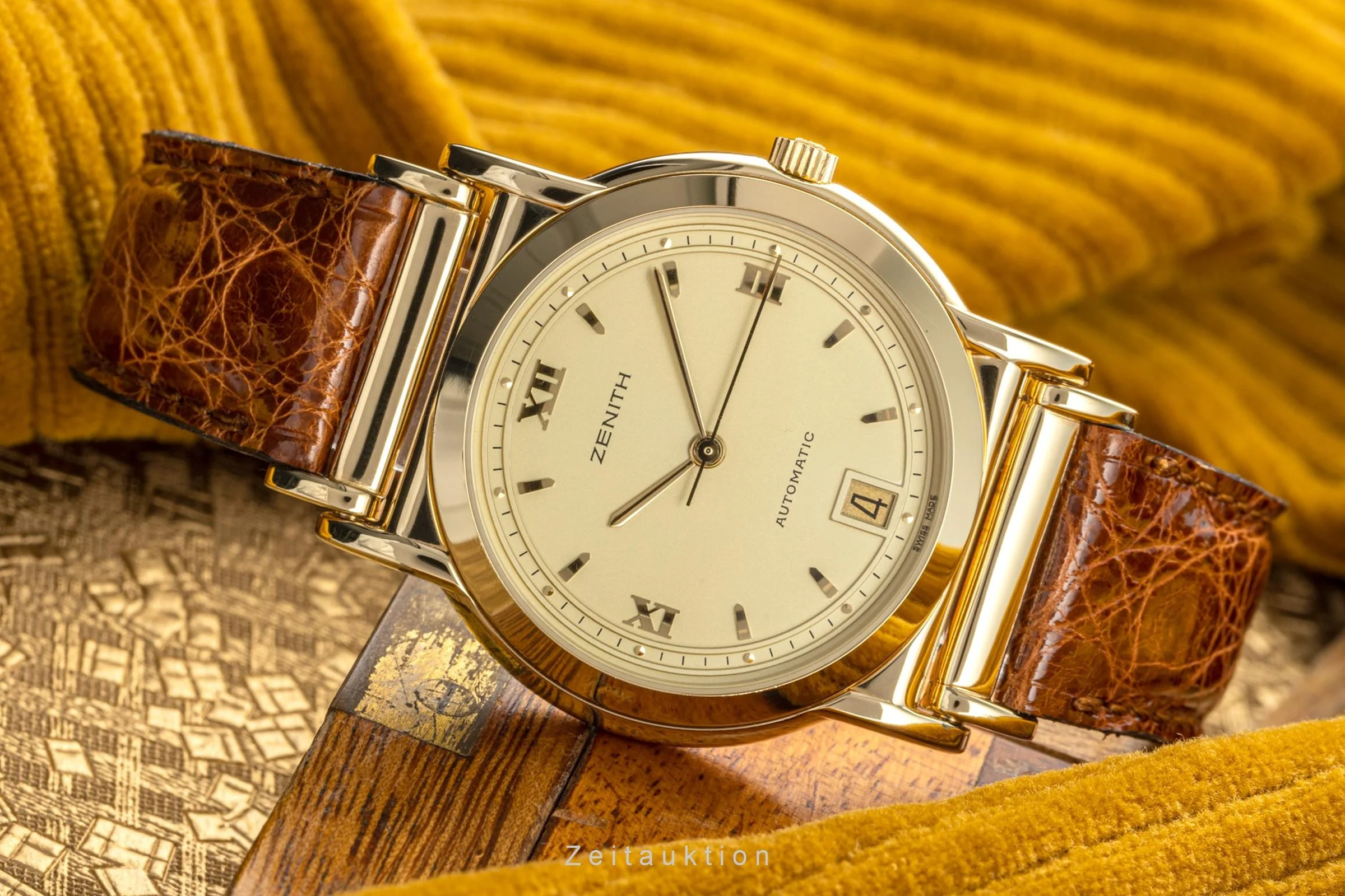 Zenith gold-plated automatic men's watch 27-0410-467  [2205416] - Image 2