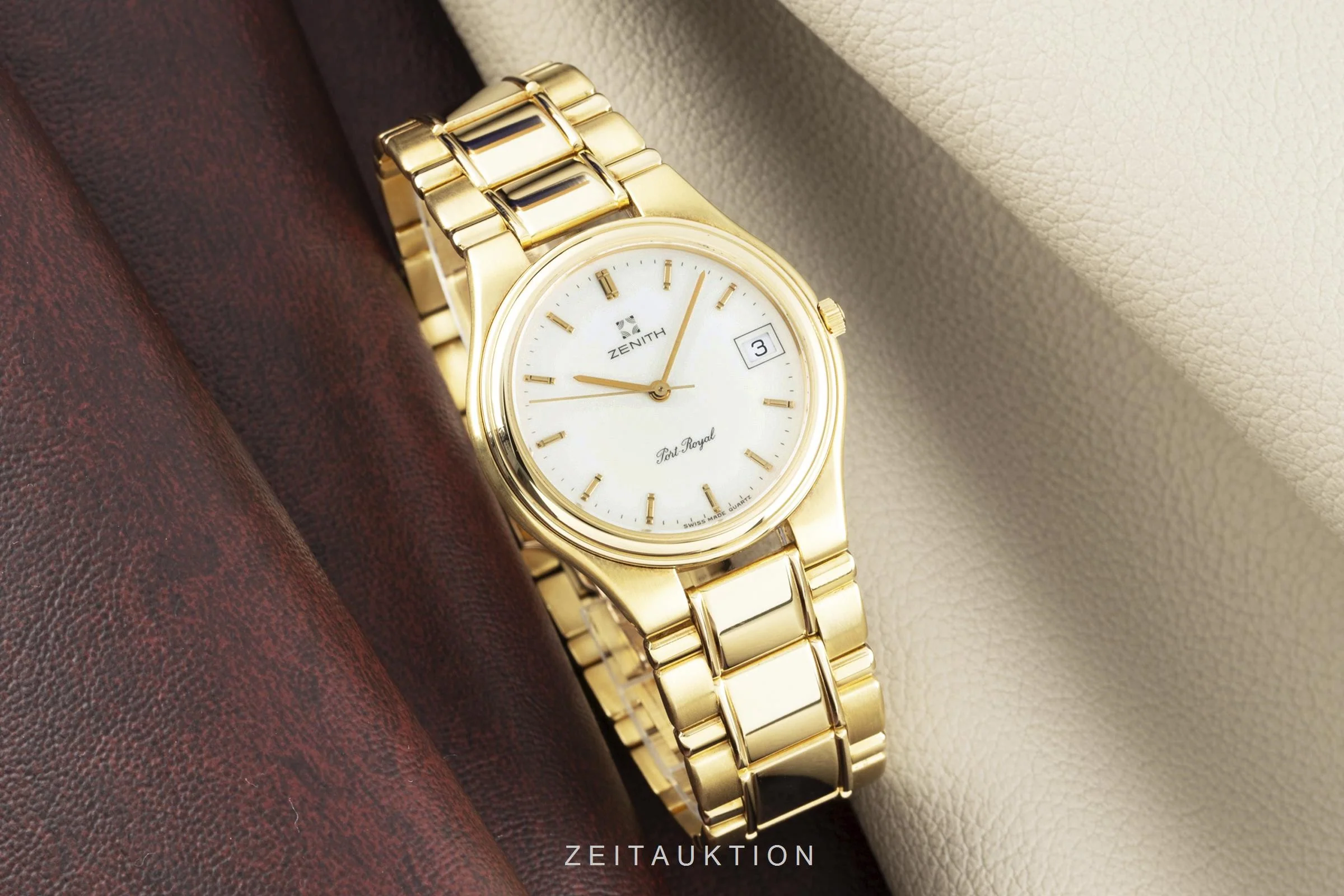 Zenith Port Royal 18 ct gold quartz men's watch 60-2510.226  [2105515] - Image 2