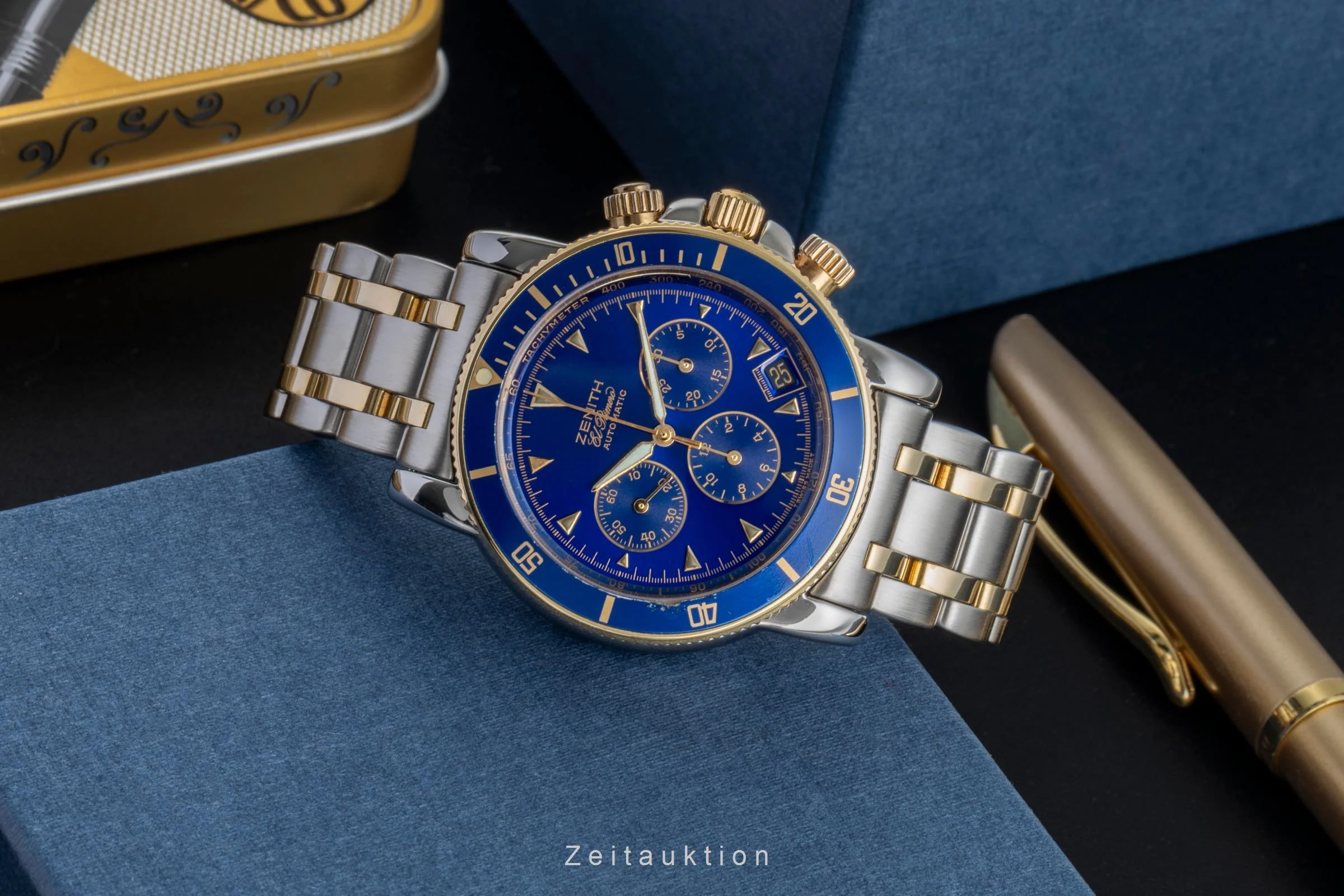 Zenith Rainbow chronograph steel / gold automatic men's watch 15/53-0470-400  [2507312] - Image 3