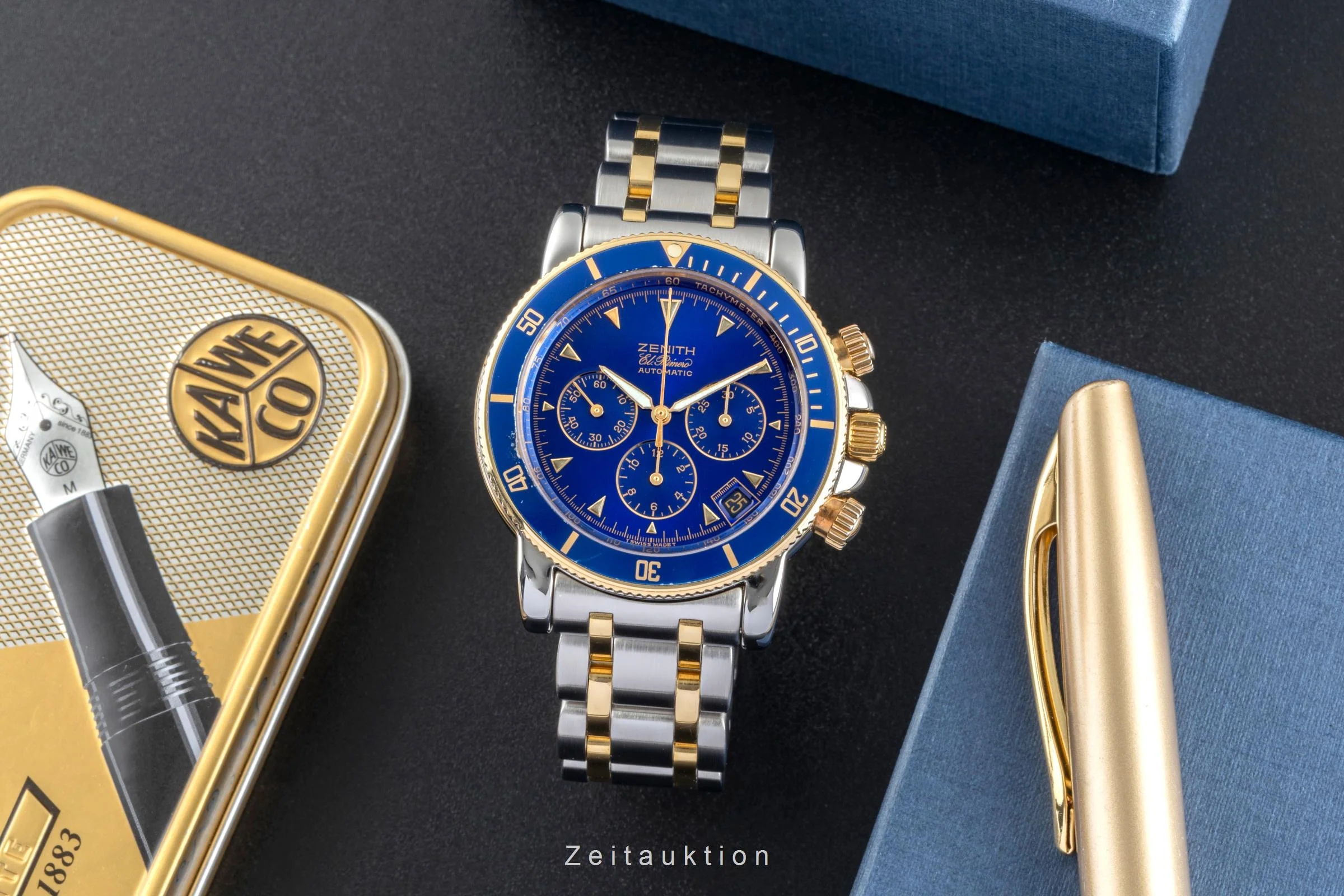 Zenith Rainbow chronograph steel / gold automatic men's watch 15/53-0470-400  [2507312] - Image 4