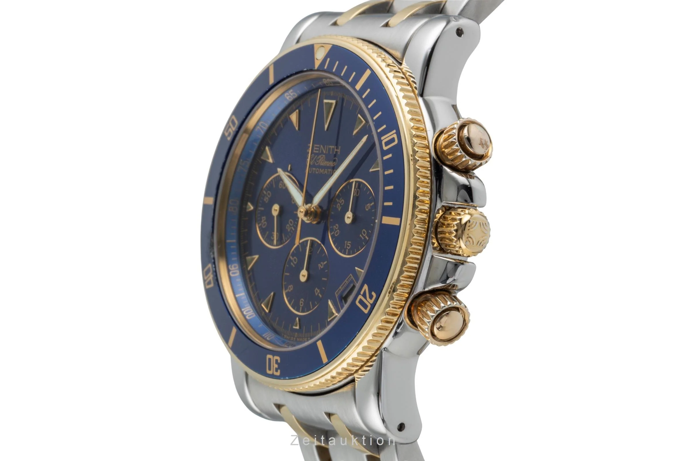 Zenith Rainbow chronograph steel / gold automatic men's watch 15/53-0470-400  [2507312] - Image 7