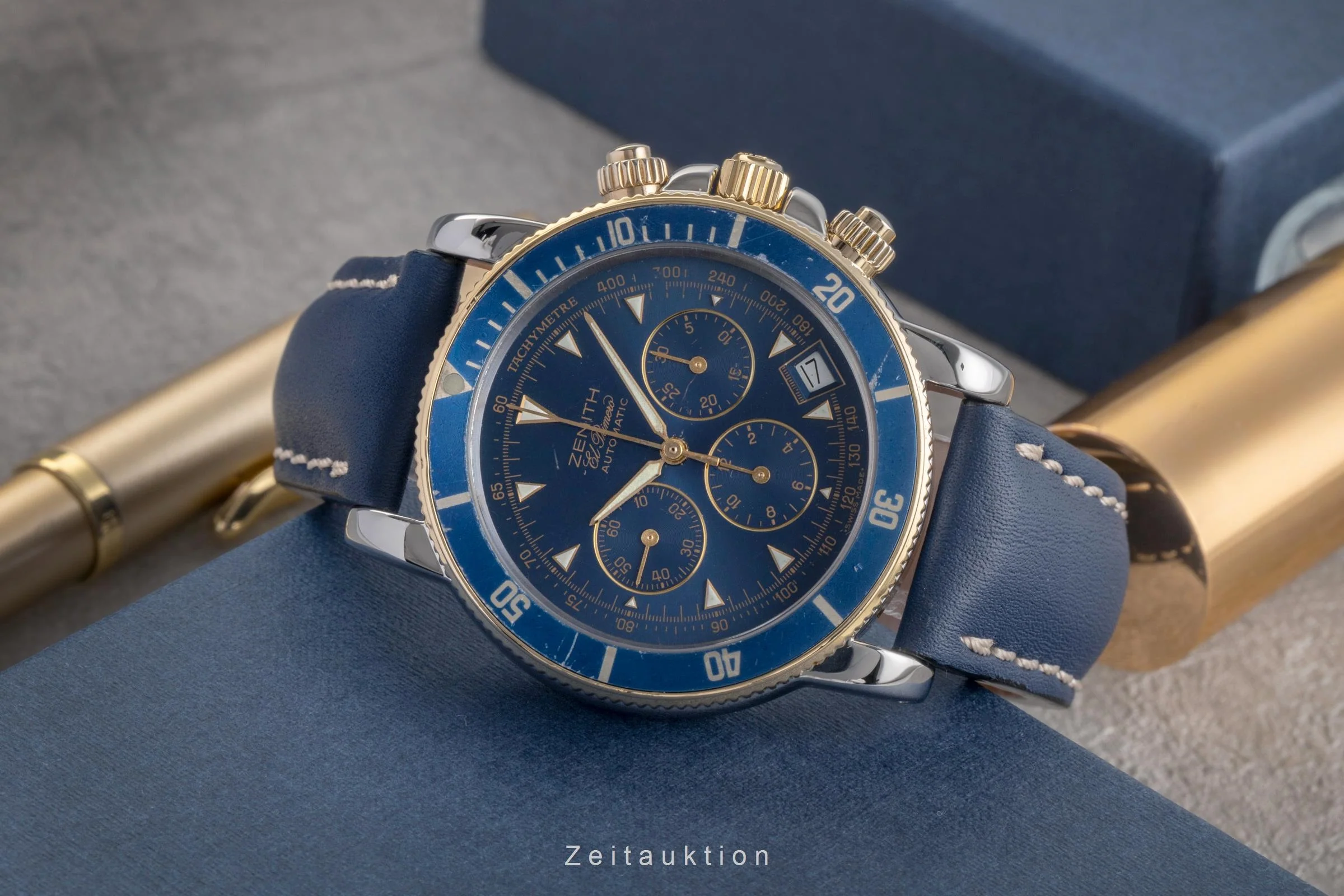 Zenith Rainbow chronograph steel / gold automatic men's watch 53.0370.400  [2503232] - Image 3
